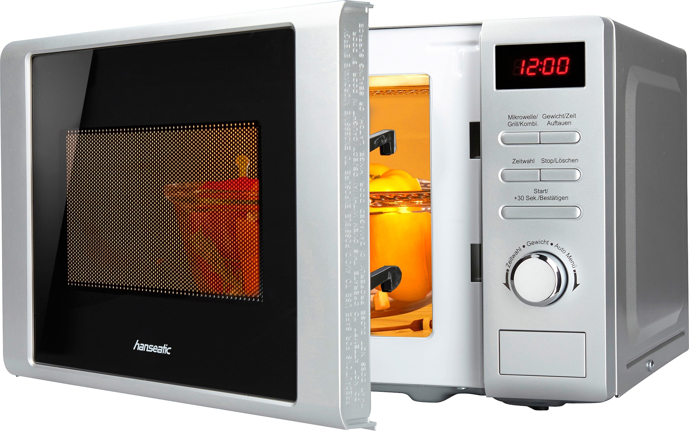 Hanseatic Mikrowelle "819021" Grill  Mikrowelle 700 W Grill, Auftaufunktion günstig online kaufen