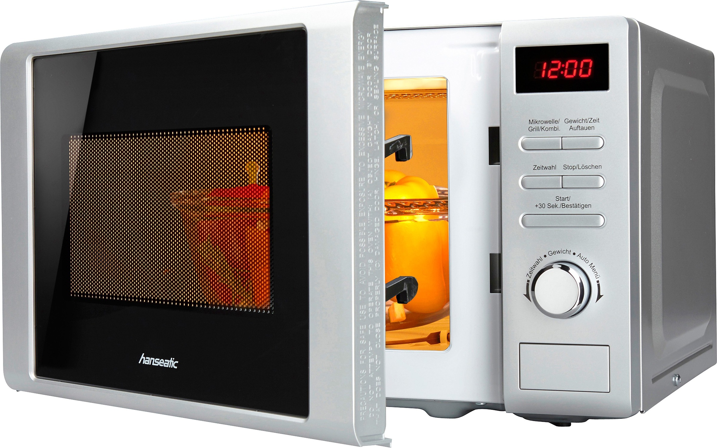 Hanseatic Mikrowelle "819021" Grill  Mikrowelle 700 W inkl. 3 Jahre Herstellergarantie