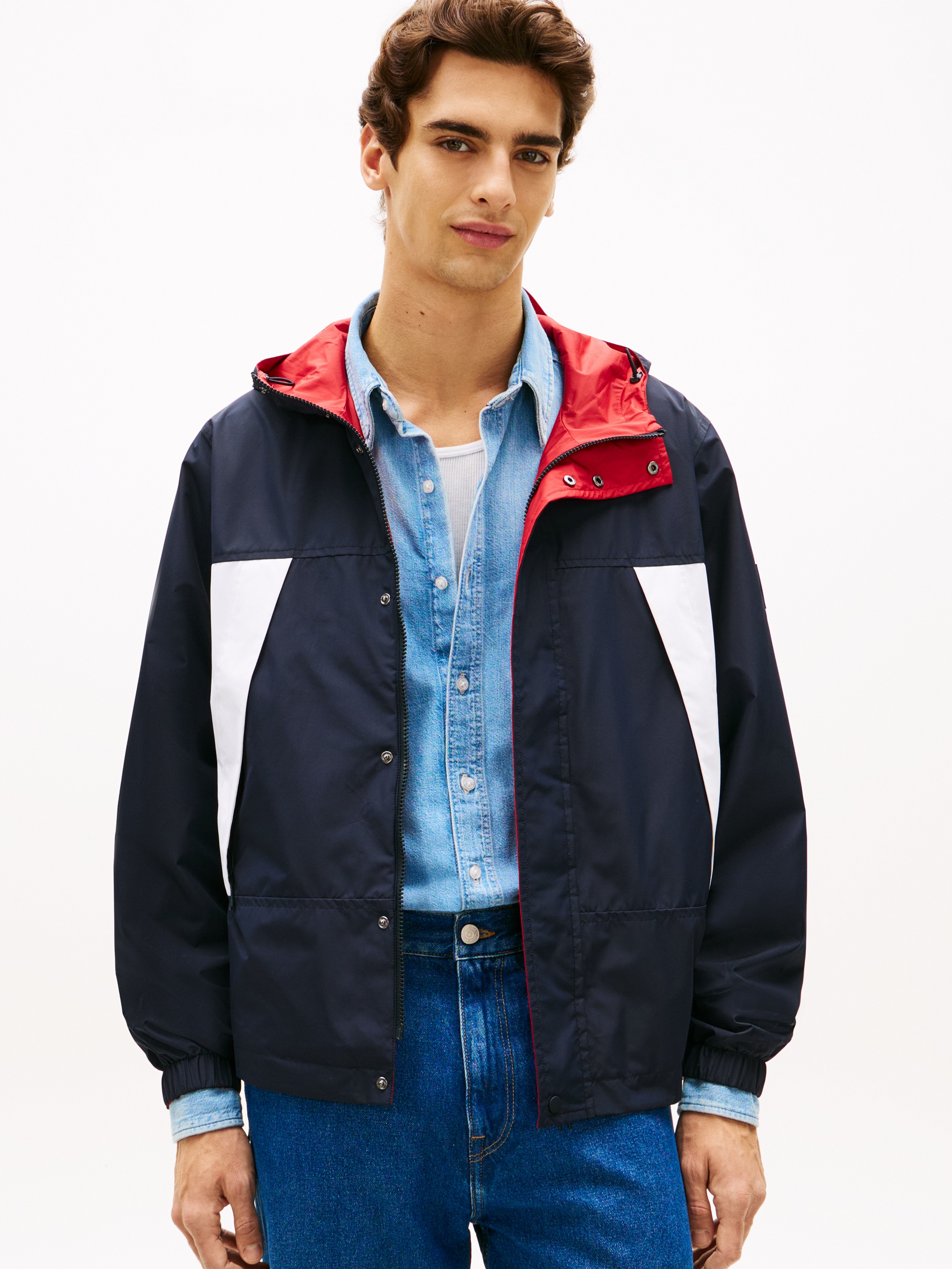 Tommy Hilfiger Wendejacke "REVERSIBLE COLOR BLOCK" mit Kapuze Regular fit z günstig online kaufen