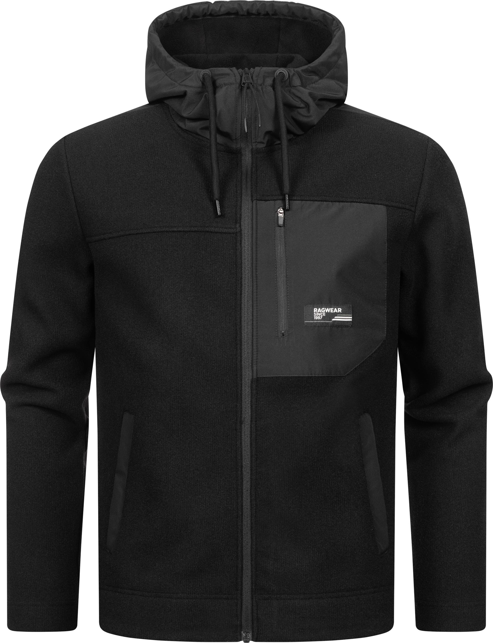 Fleecejacke »Brodney«, mit Kapuze, Stylische Herren Übergangsjacke mit Brusttasche