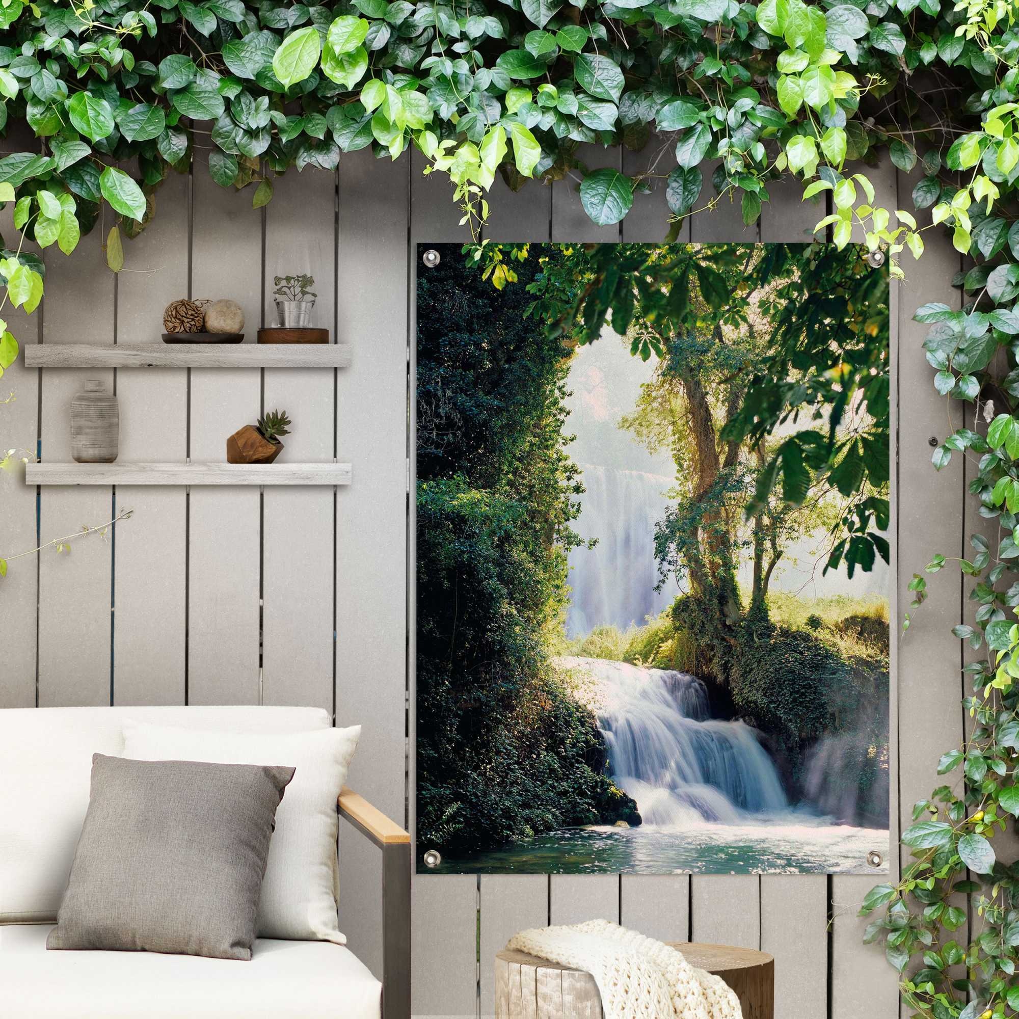 Reinders Poster "Wasserfall", Outdoor für Garten oder Balkon günstig online kaufen