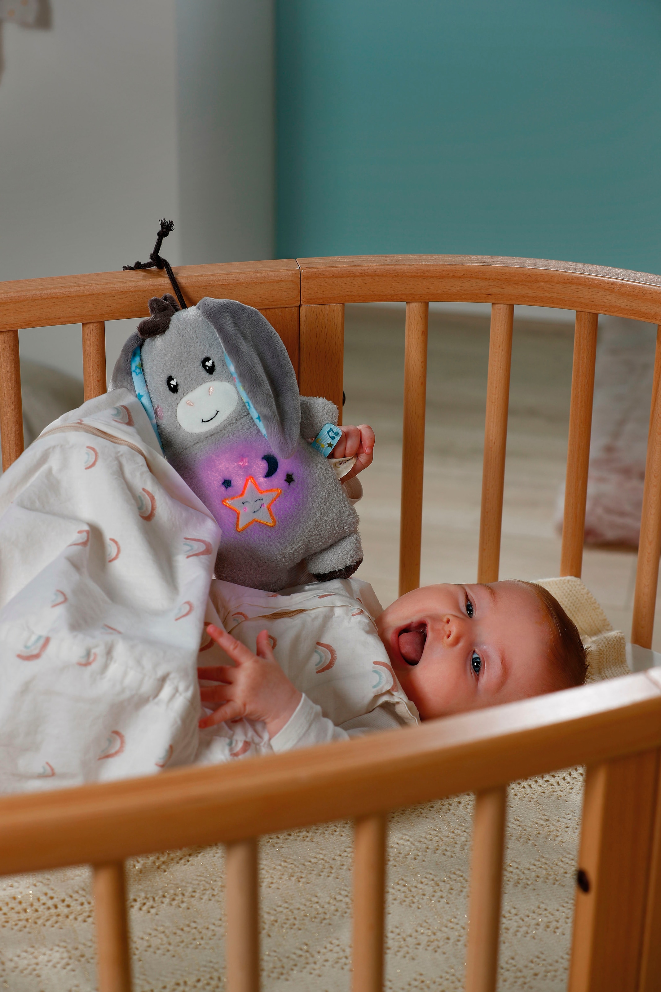 Nici Kuscheltier »My First NICI, Esel Littledoo 25 cm«, Baby Einschlafhilfe; mit Licht und Sound