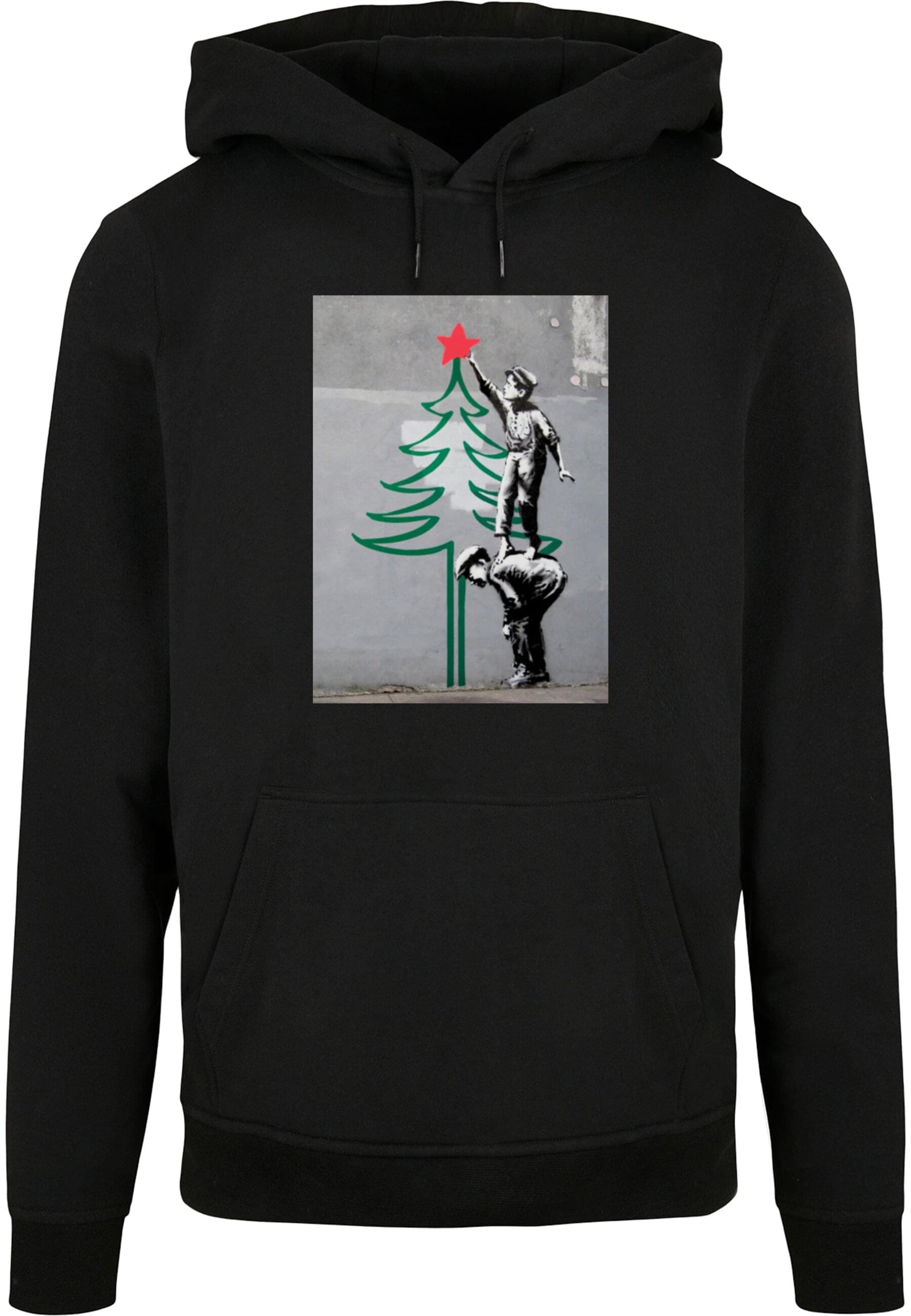 Merchcode Kapuzensweatshirt "Merchcode Banksy - Christmas Tree Basic Hoody" günstig online kaufen