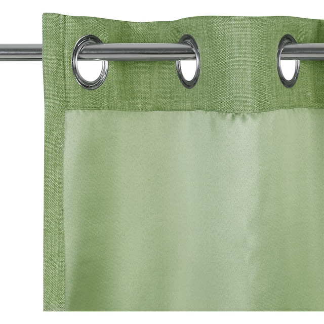 OTTO products Vorhang »Klarissa«, (1 St.), verdunkelnd, nachhaltig,  einfarbig, Leinenstruktur, 1 Stück auf Rechnung | BAUR