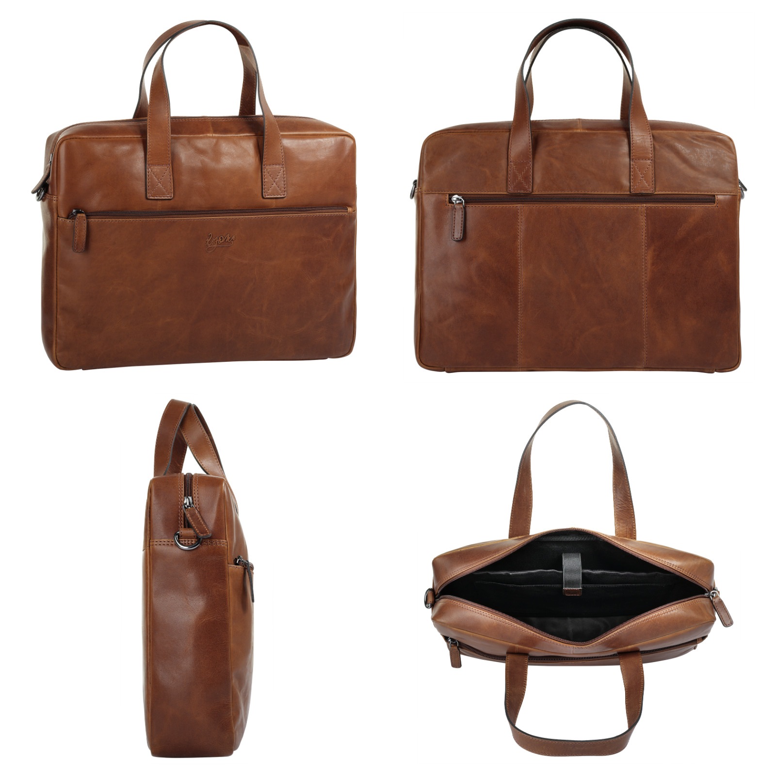 X-Zone Aktentasche echt Leder günstig online kaufen