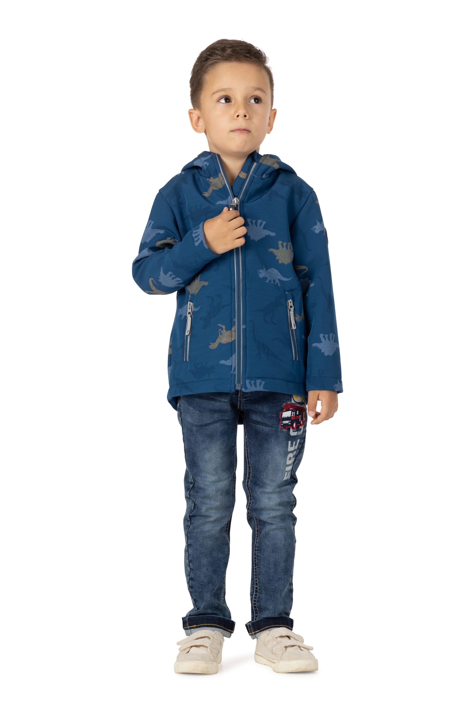 Softshelljacke »AOP Dino«, mit tollem Dino-Druck