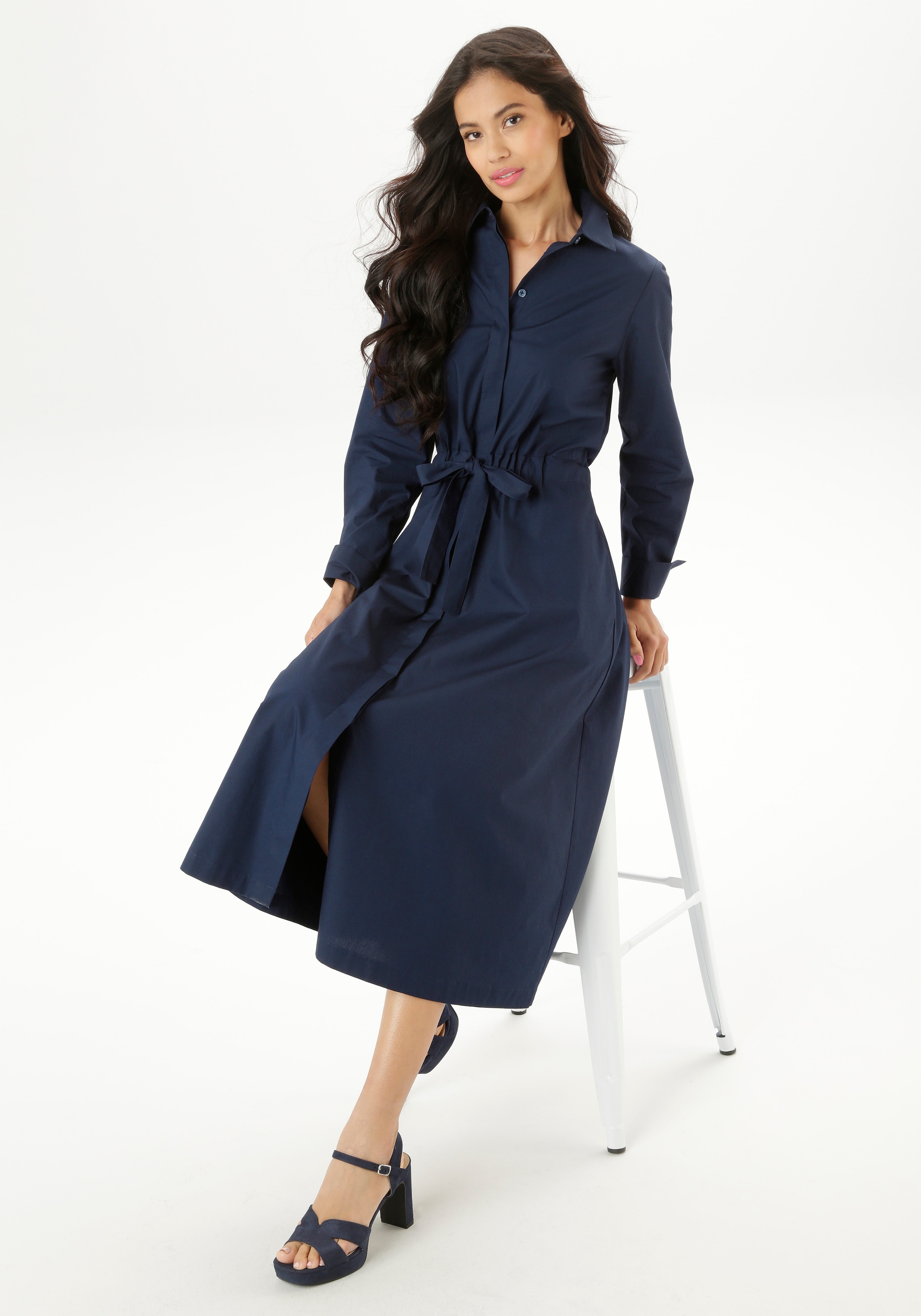 Aniston SELECTED Blusenkleid, im angesagten, klassischen Look - NEUE KOLLEKTION