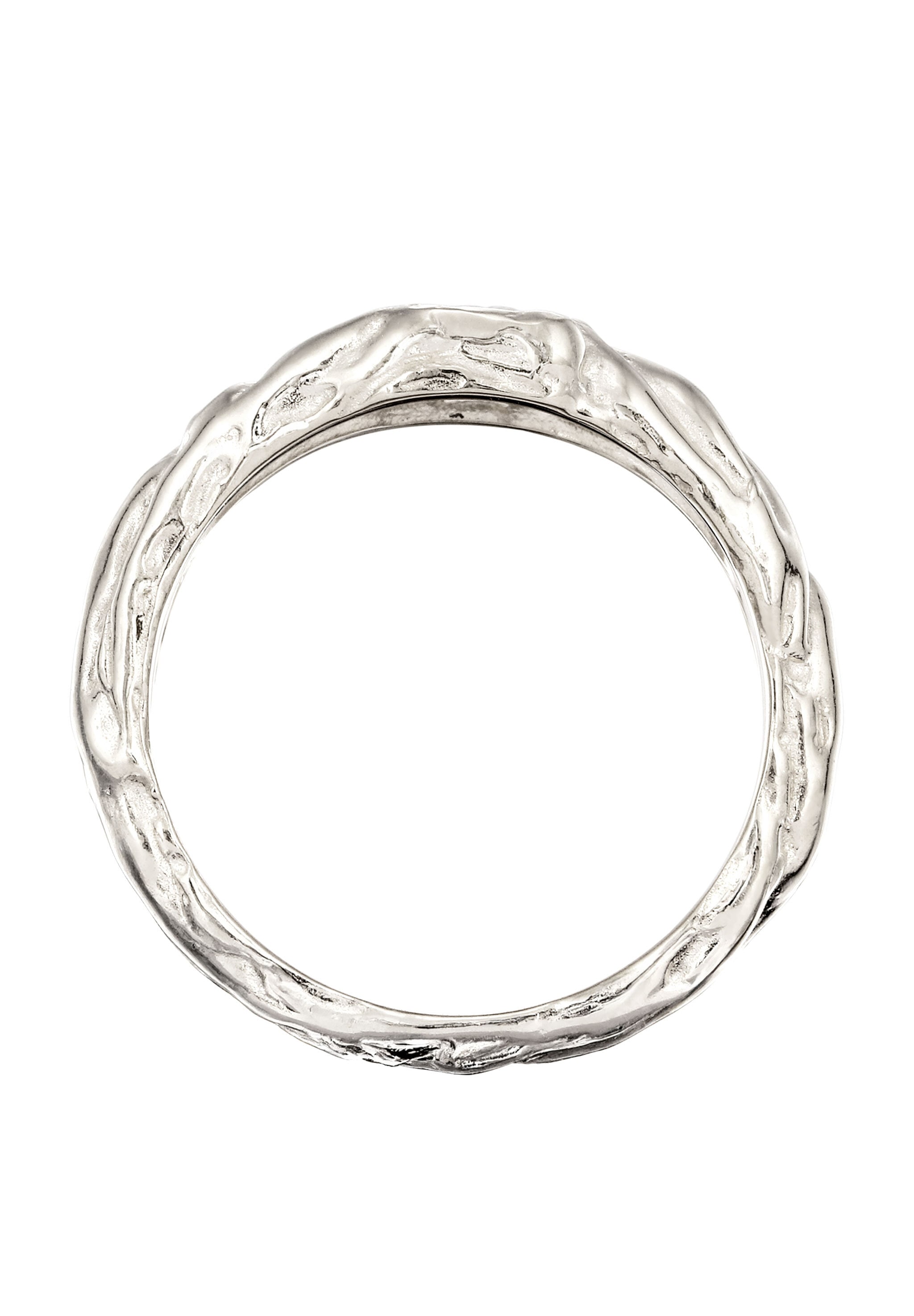 Elli Siegelring »Ring Rechteck Topas Weiß 925 Sterling Silber«
