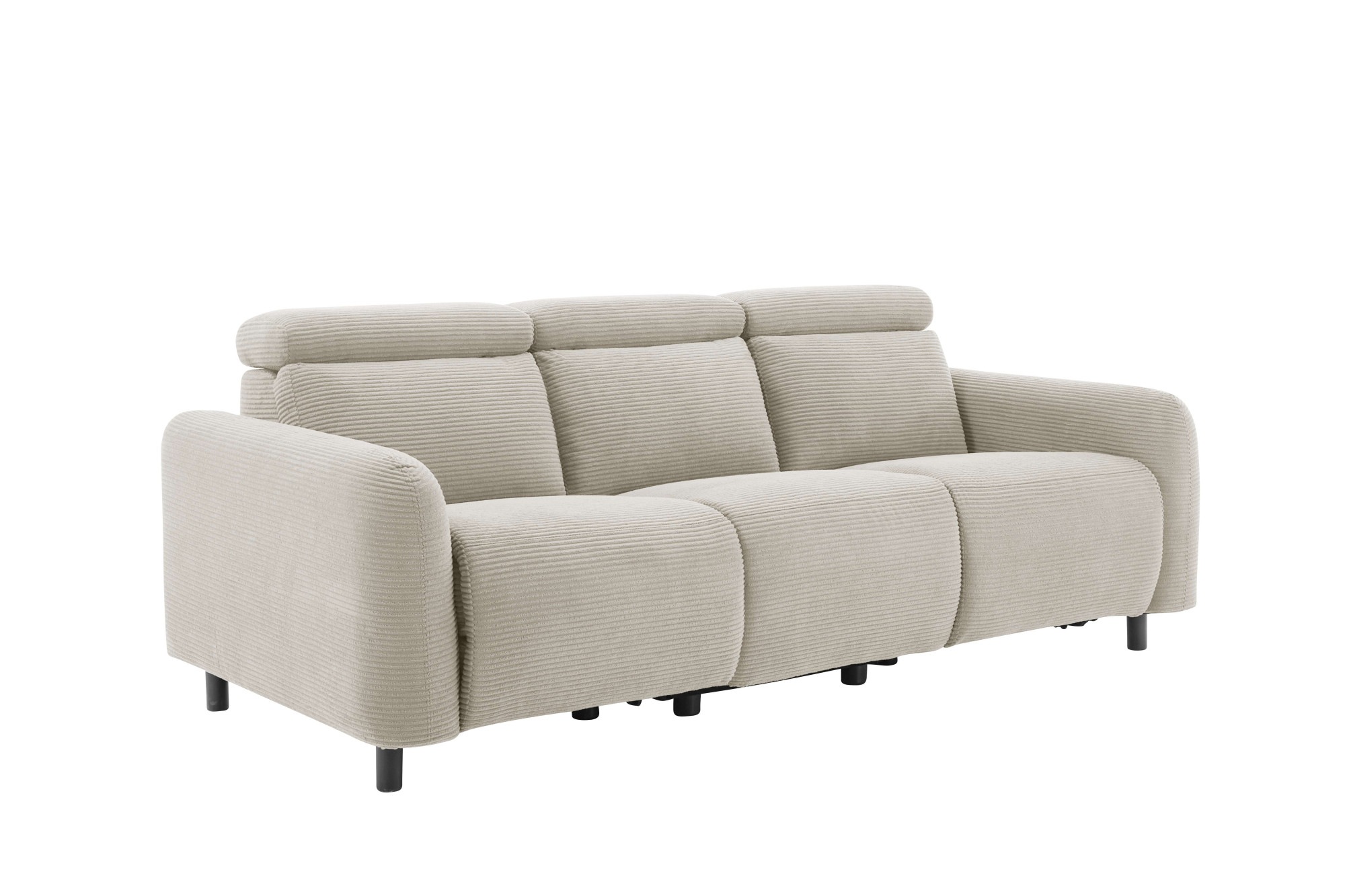 Home affaire 3-Sitzer »SKAANE in Cord, Sofa mit manueller u. elektrischer Relaxfunktion«, Relax-Funktion in 2 Sitzen, Kopfteilverstellung, Federkernpolsterung