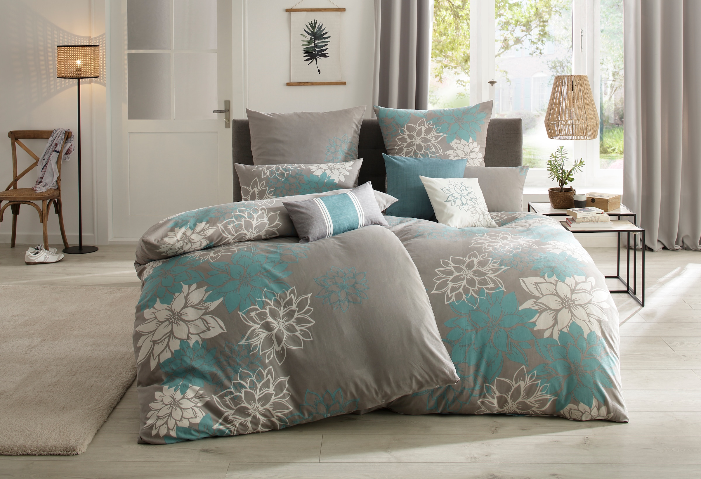 OTTO home Bettwäsche "Susan in Gr. 135x200 oder 155x220 cm" 2 in verschiede günstig online kaufen