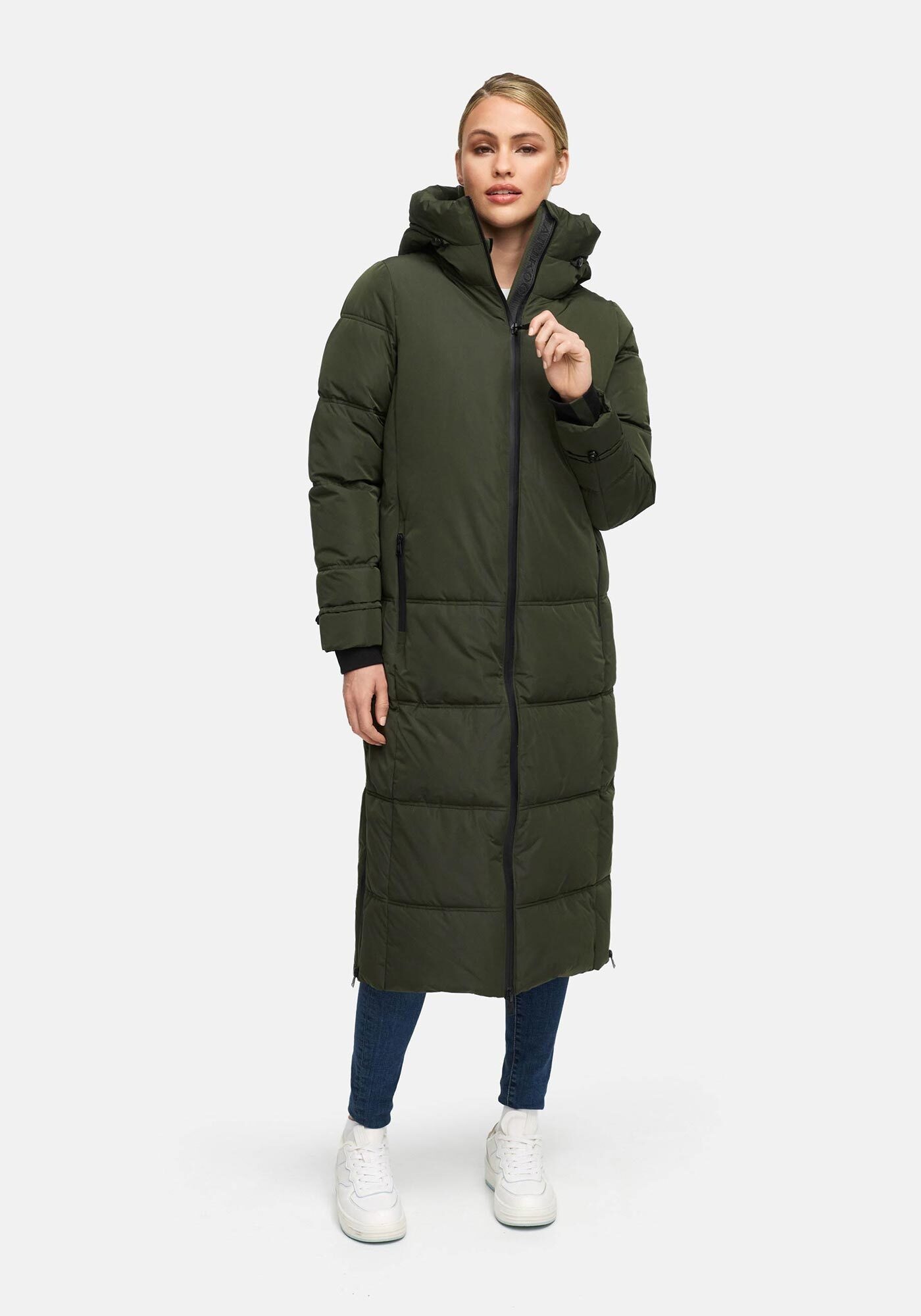 Marikoo Winterjacke "Honiaa" mit Seitenschlitzen für mehr Bewegungsfreiheit