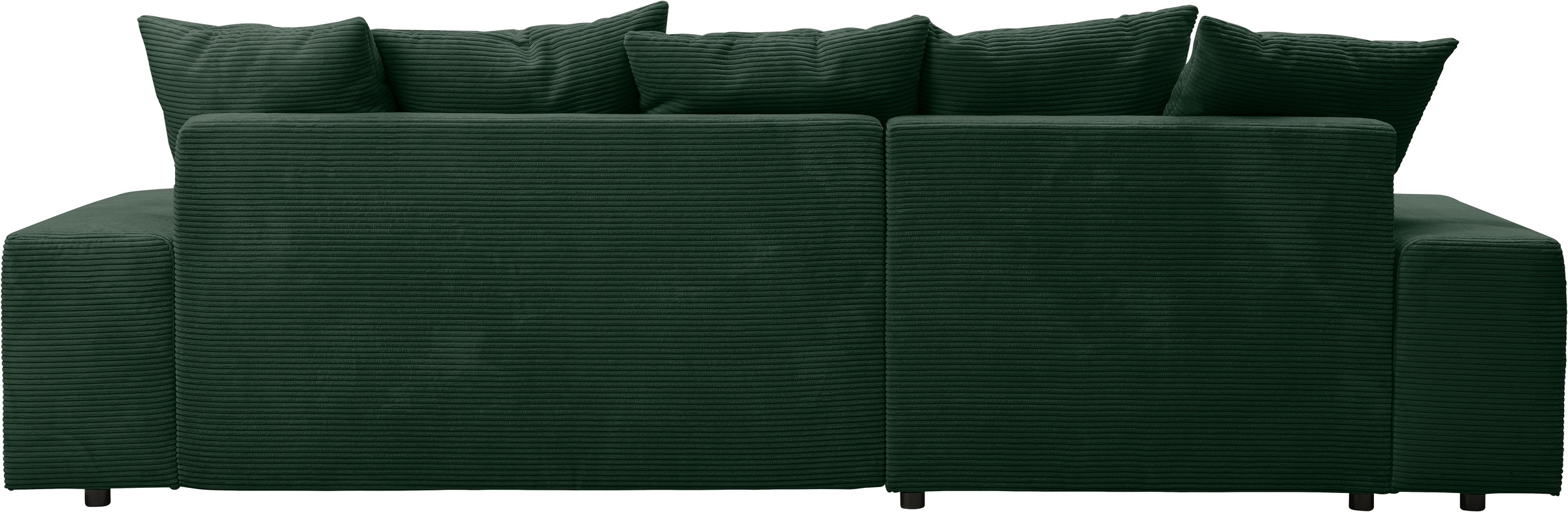 WERK2 Ecksofa »Riwa, modernes Sofa zum Kuscheln und Entspannen, Breite 300cm, L-Form«, Trendiges Ecksofa mit vielen Kissen, Schlaffunktion & Bettkasten