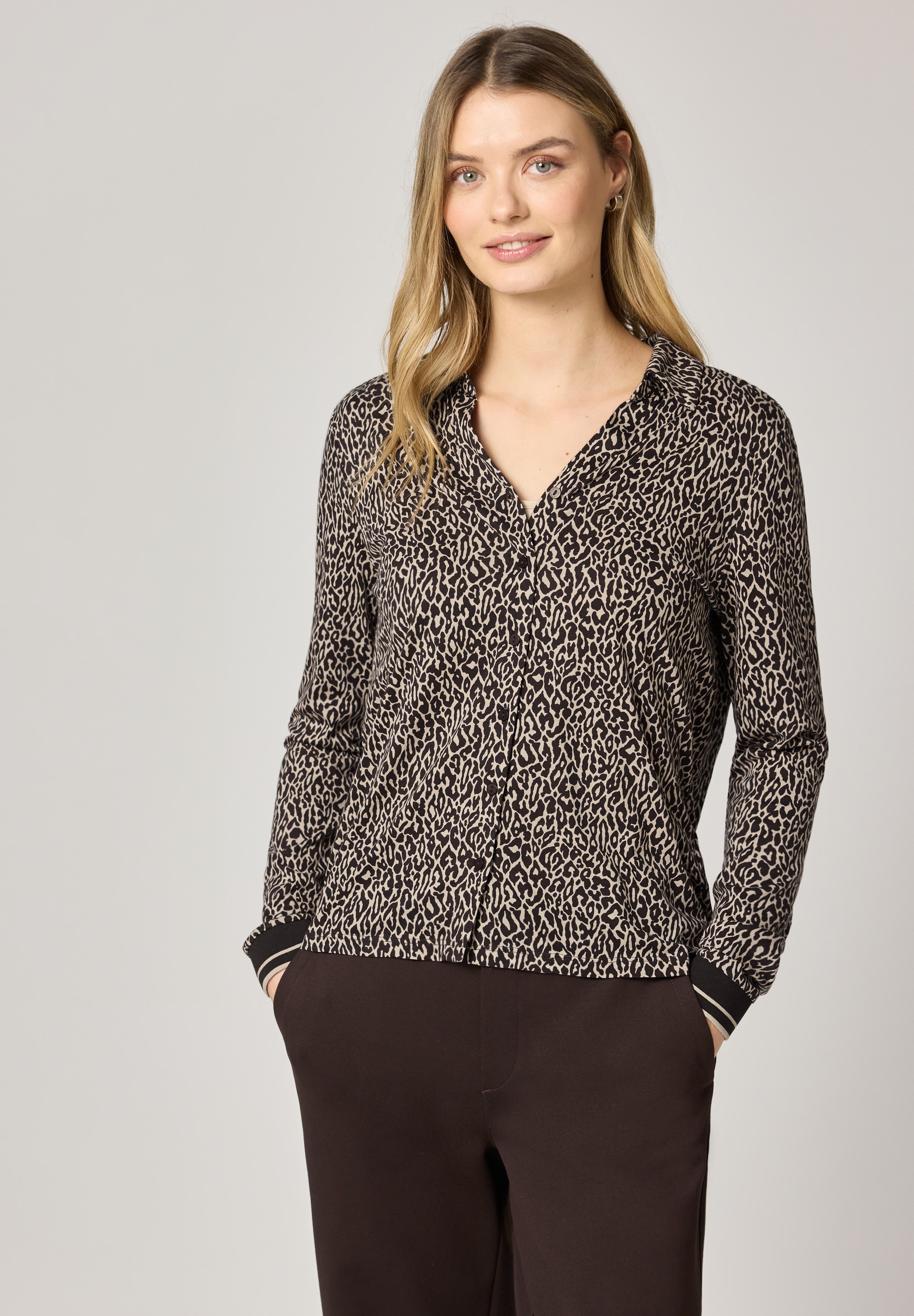 STREET ONE Langarmshirt im Leo Design günstig online kaufen