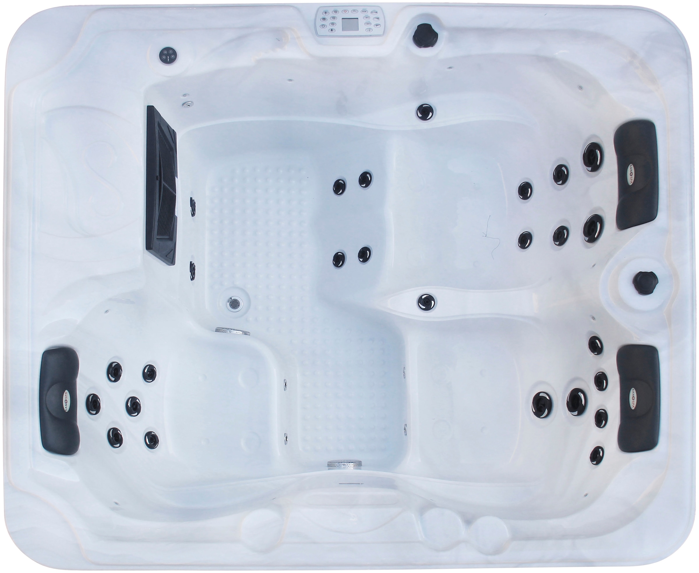 Sanotechnik Whirlpool »OASIS«, (Set), 208x175x90 cm, inkl. Einstiegsleiter und Abdeckung