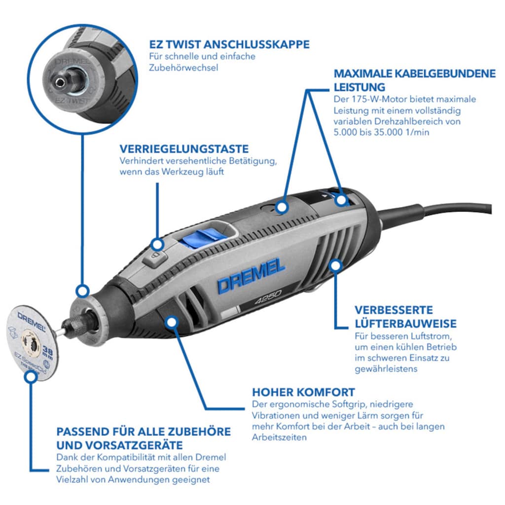 DREMEL Elektro-Multifunktionswerkzeug »DREMEL® 4250 (4250-35)«