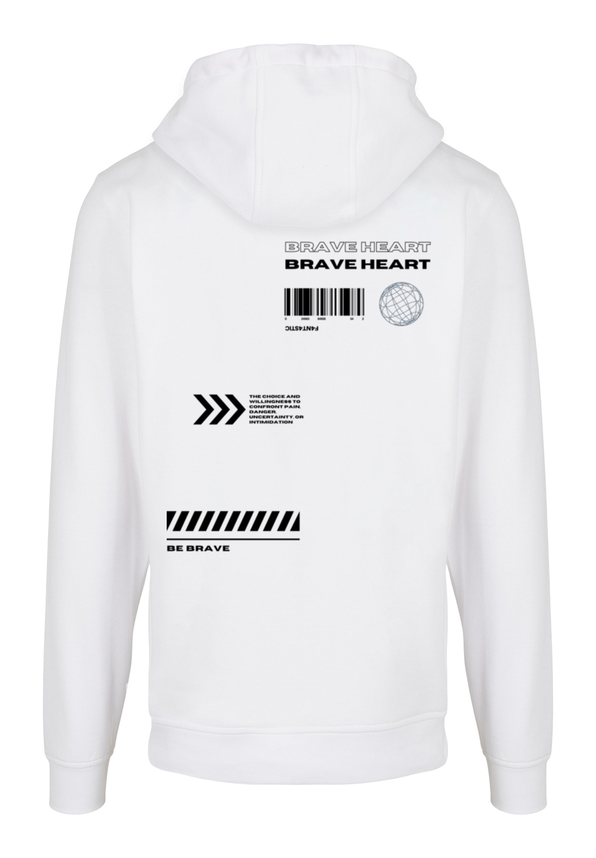 F4NT4STIC Kapuzenpullover »Brave Heart HOODIE«, Print