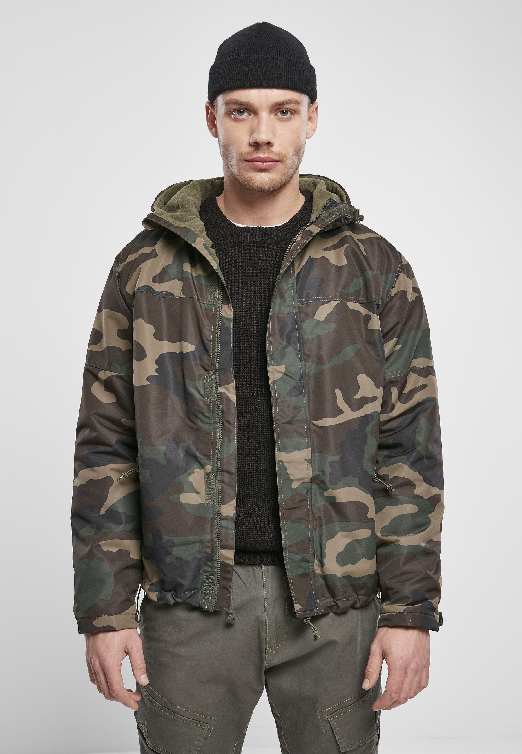 Brandit Allwetterjacke »Brandit Herren Windbreaker Frontzip« 1 Stk. tlg. mit Kapuze