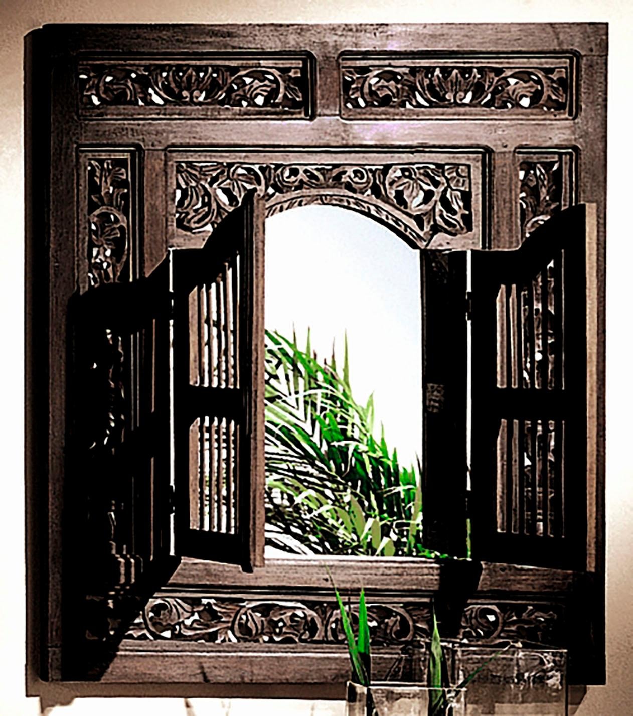 SIT Wandspiegel "Spiegel Samba – Massivholz‑Wandspiegel mit Flügeltüren & S günstig online kaufen