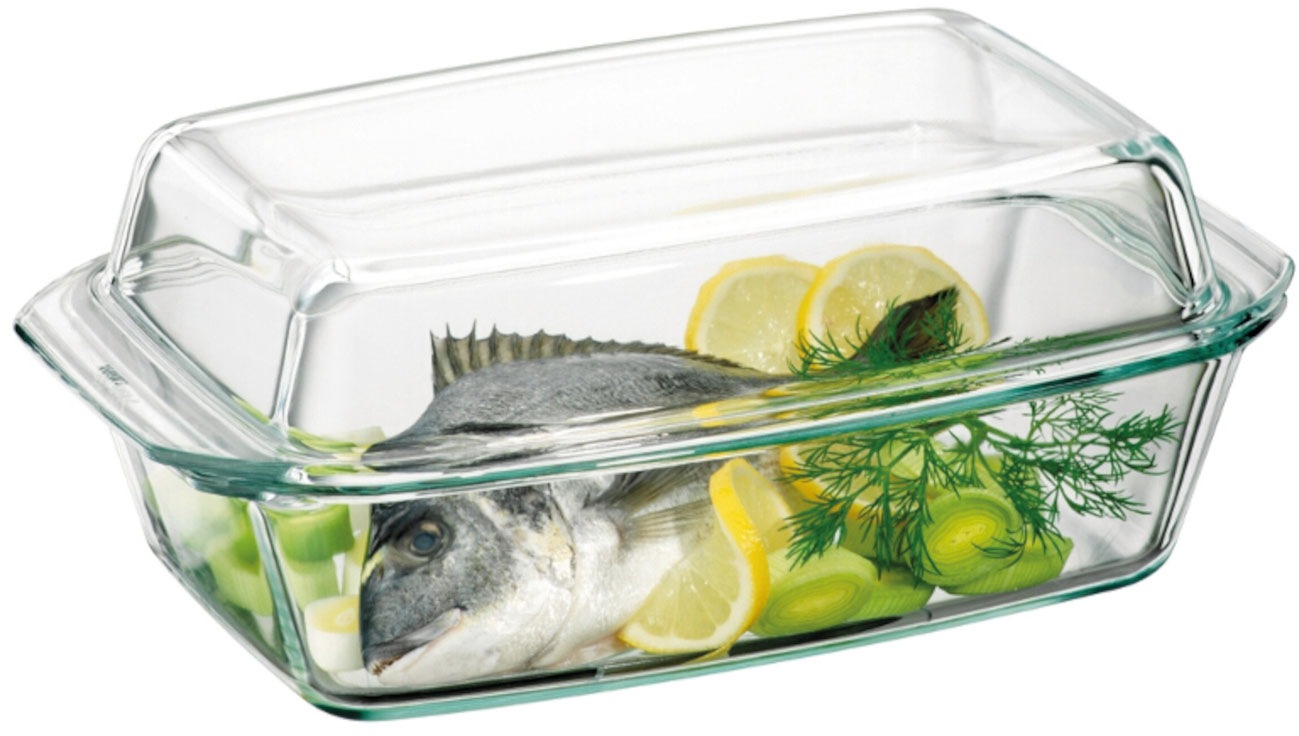 SIMAX Schüssel aus Glas mit Deckel, eckig, 2,8 Liter günstig online kaufen