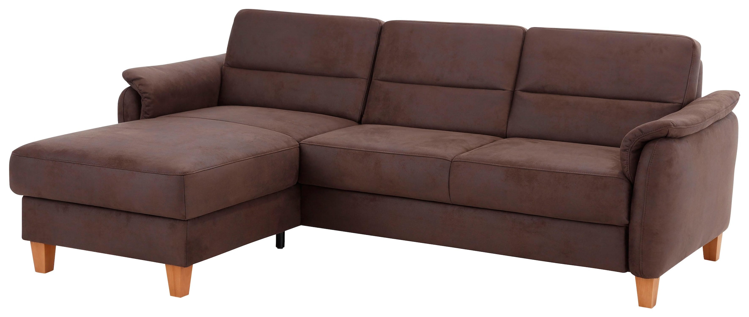 Home affaire Ecksofa "Palmera L-Form, B: 244 cm - OTTO. Verlässliche Qualität." optional Schlaffunktion & Bettkasten, Federkern