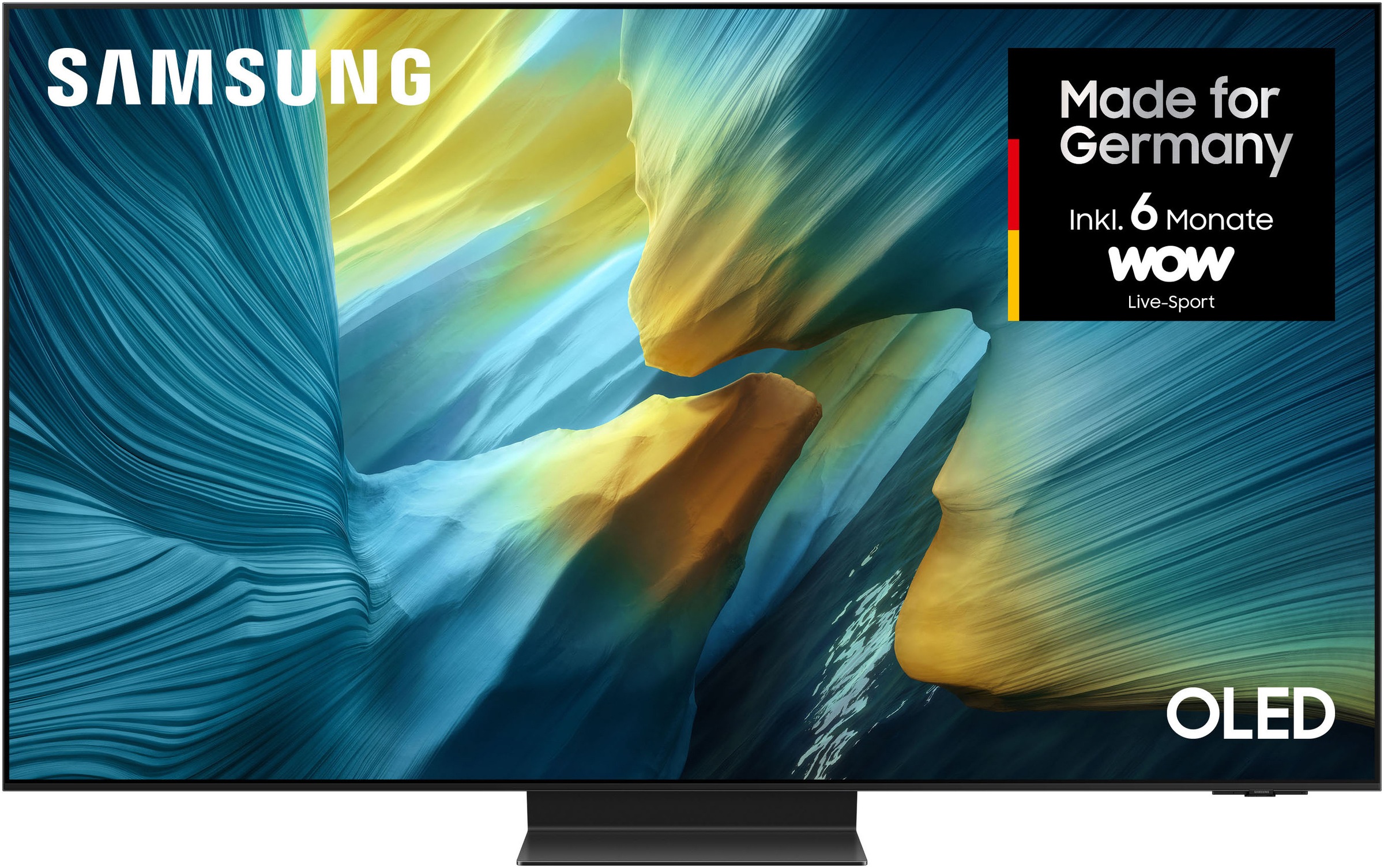 SAMSUNG OLED-Fernseher "GQ77S95FAT OLED-Fernseher", 77 ′′, schwarz, Fernseher, HDR Pro & Glare Free, Dolby Atmos & AI Sound, Gaming Hub, bis zu 165Hz