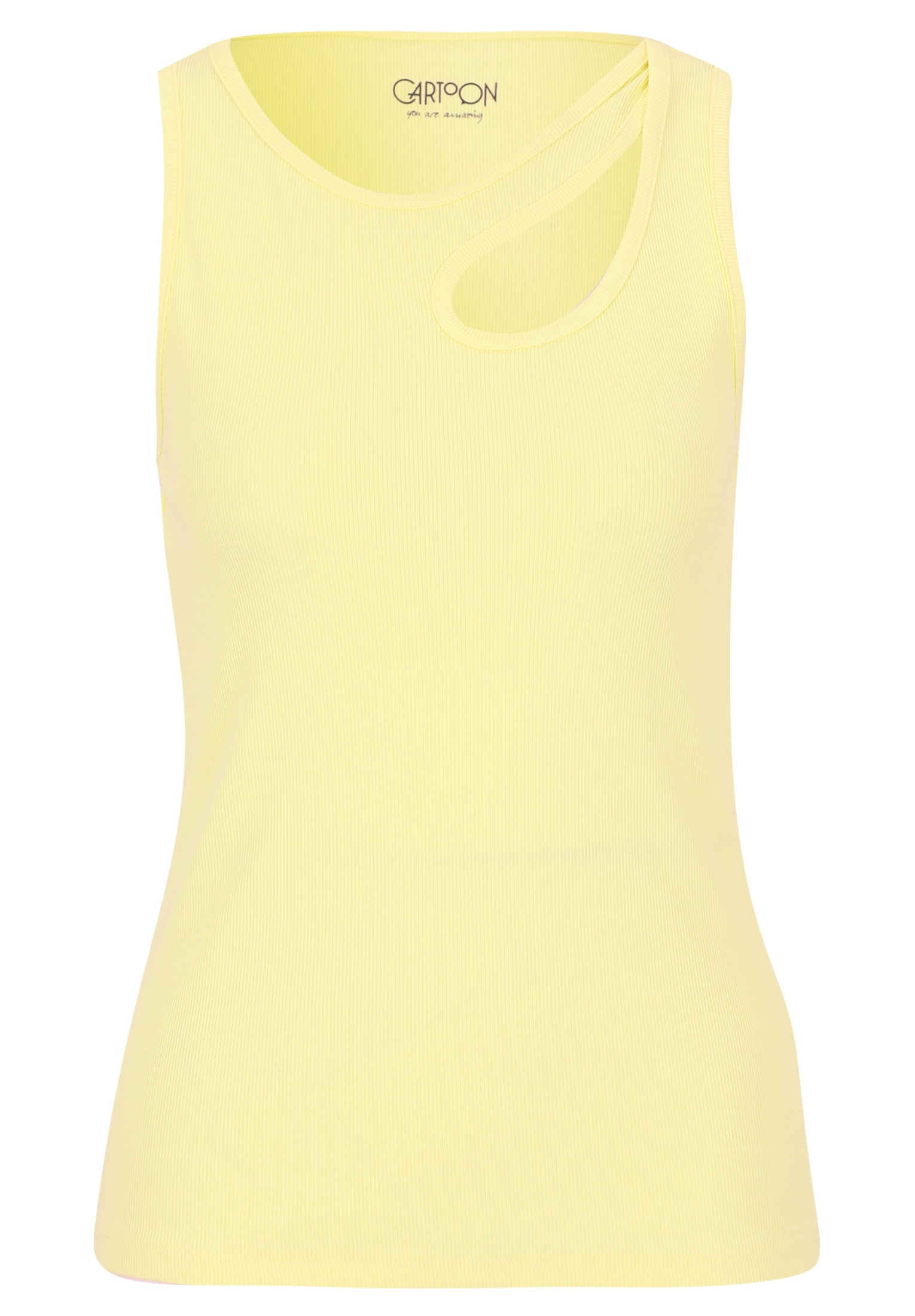 Cartoon T-Shirt "Damen Basic-Top mit Rundhalsausschnitt" 1 Stk. tlg. Materi günstig online kaufen