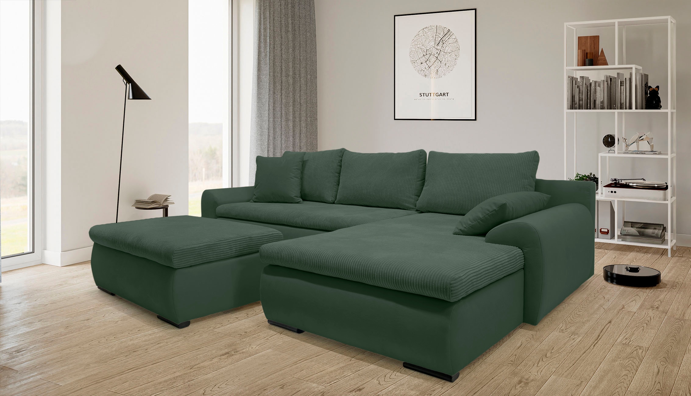 Home affaire Ecksofa Win L-Form, wahlweise mit Bettfunktion und Bettkasten