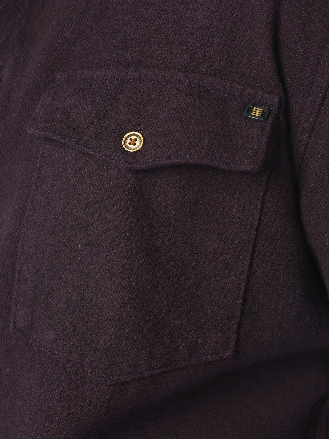 NO EXCESS Langarmhemd »No Excess Zweifarbiges Twill-Hemd«