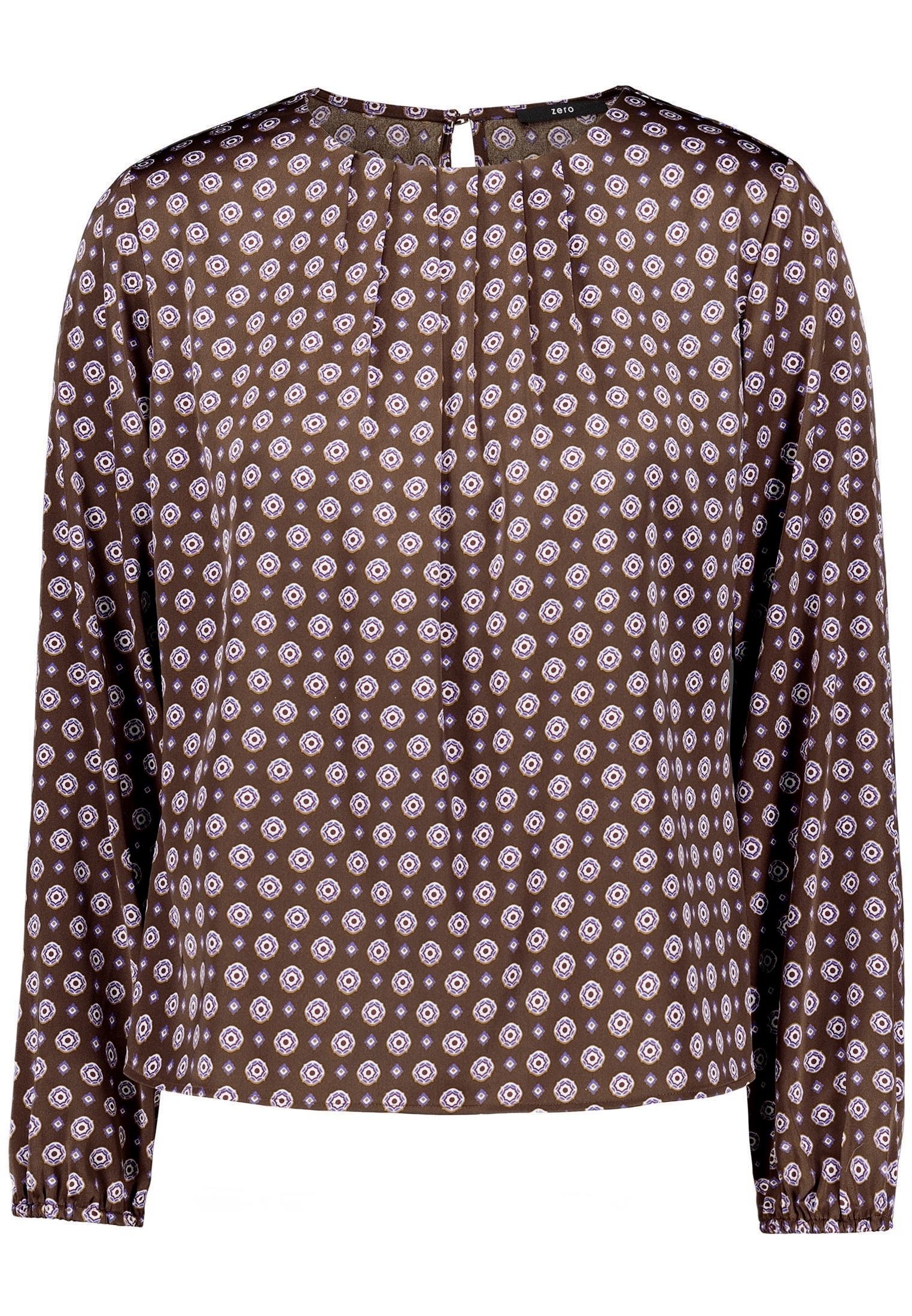 Zero Satinbluse »Damen mit Print«