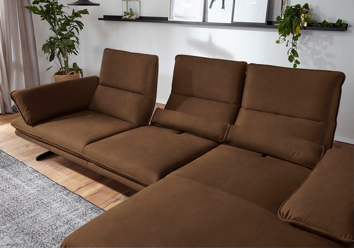 W.SCHILLIG Ecksofa "broadway, Designsofa mit tollem Sitzkomfort", Sitztiefe günstig online kaufen