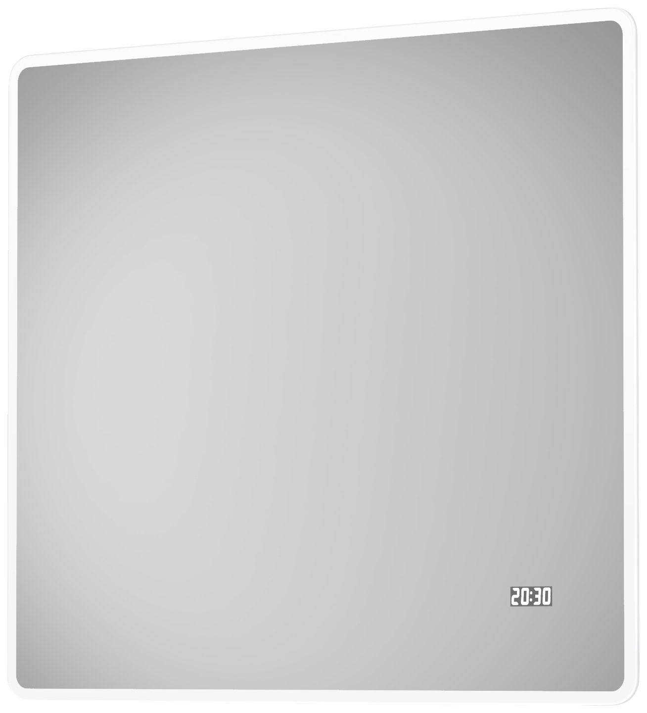 Talos Badspiegel »Sun«, BxH: 80x70 cm, energiesparend, mit Digitaluhr