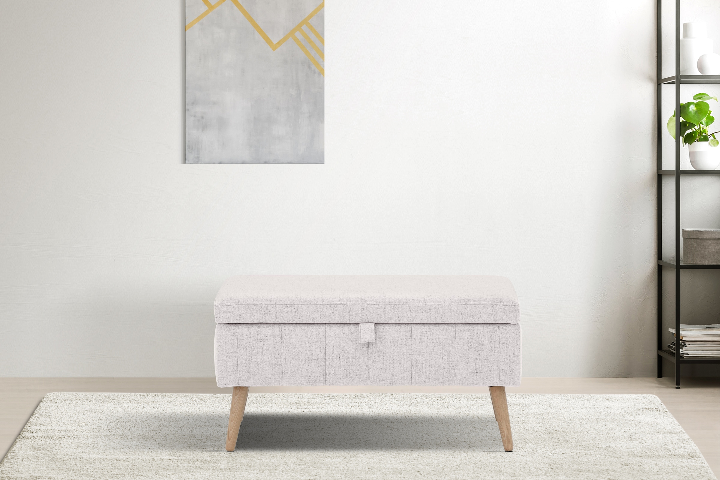 OTTO home Truhenbank "AMIRA Sitzbank mit Stauraum, Maße B/T/H: 81/36/43 cm" günstig online kaufen