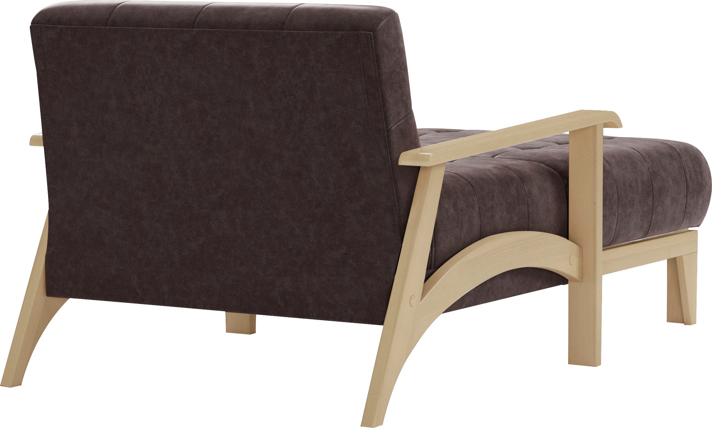 sit&more Recamiere »Billund«, Armlehnen aus Buchenholz in natur, verschiedene Bezüge und Farben