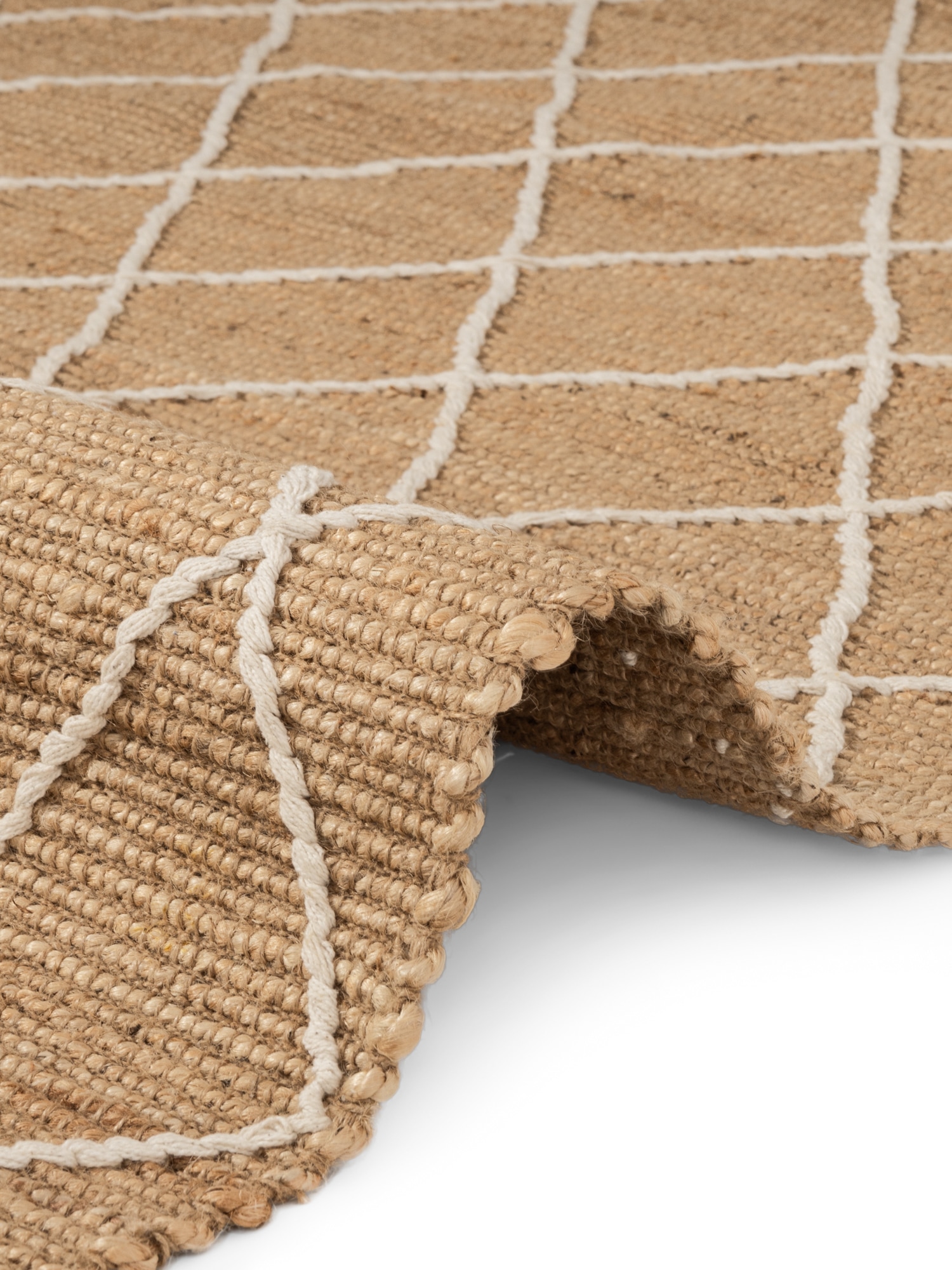 HANSE Home Teppich »Kunu Juteteppich«, rechteckig, 10 mm Höhe, Naturfasern, Jute, Baumwolle, Wohnzimmer, Diele, Flur, Boho, Skandi