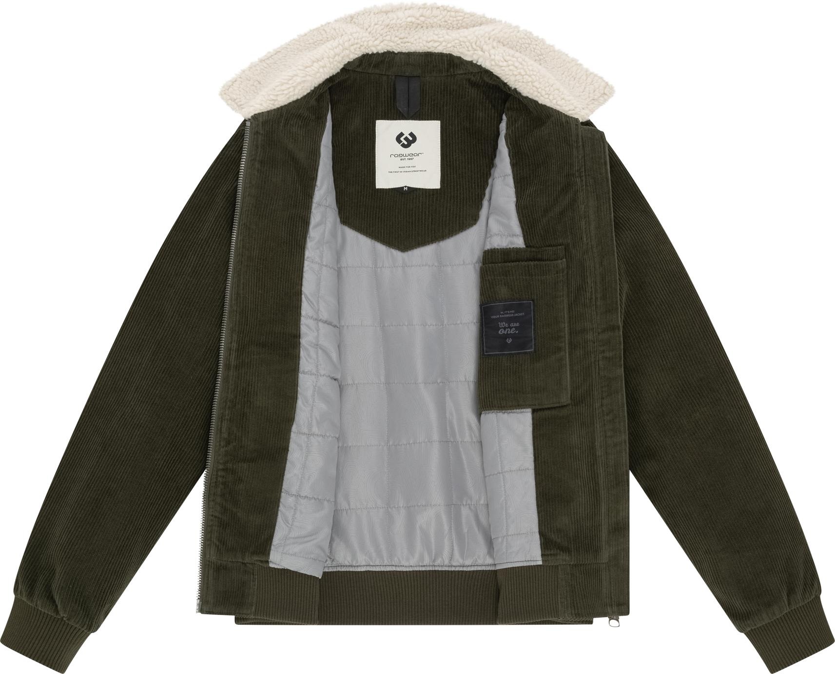 Ragwear Cordjacke »Aviss«, ohne Kapuze, Wasserdichte Herren Übergangsjacke aus Kord