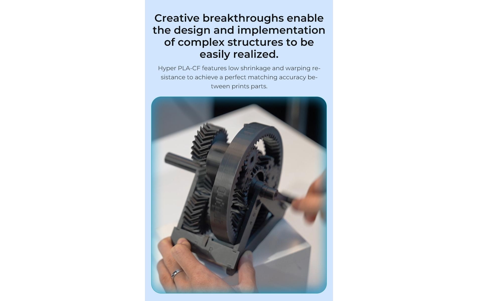 Creality Filament »PLA Hyper Carbon 1,75 mm, 1 kg«