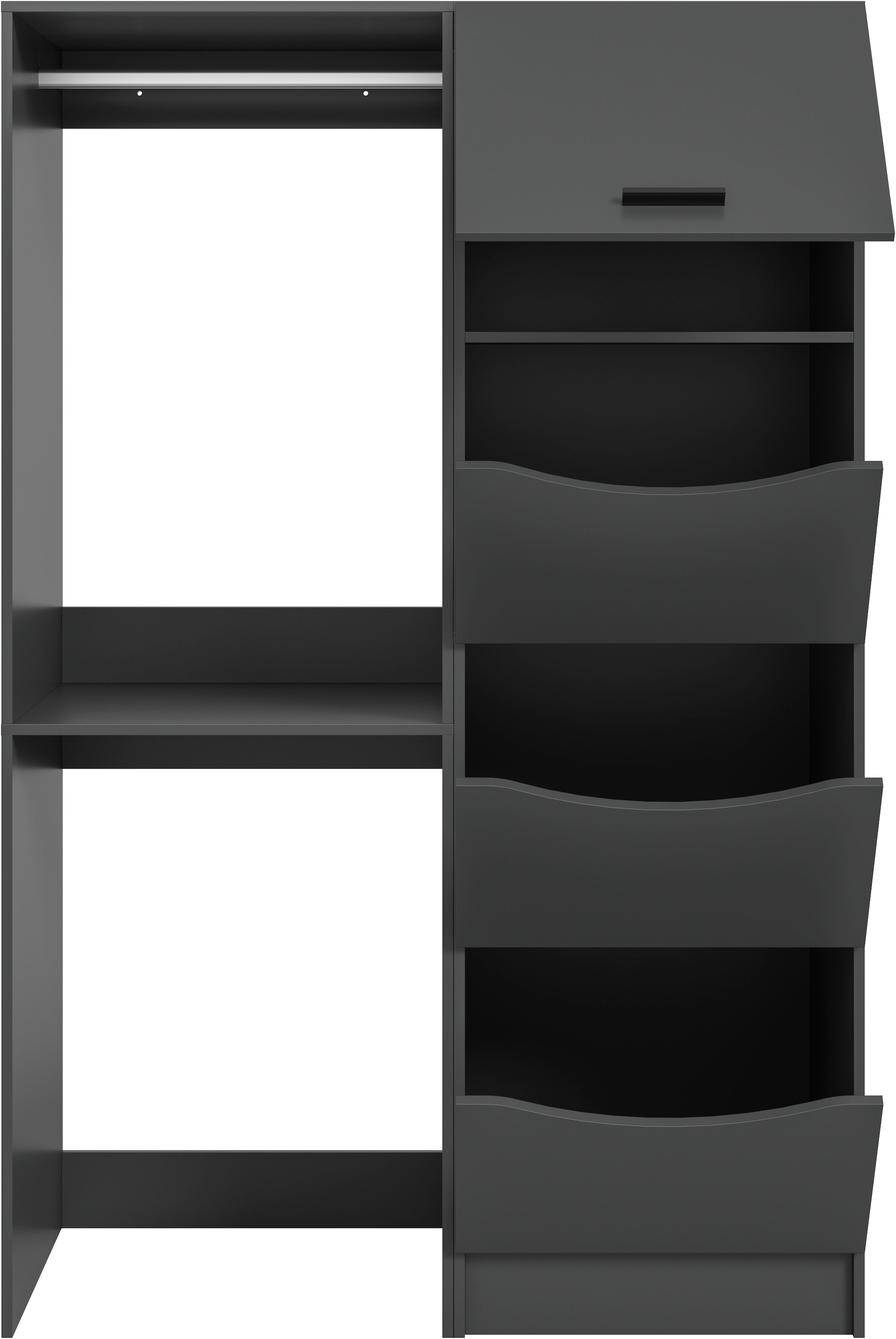 welltime Badmöbel-Set »FALAS, TOPSELLER!, 2-teilig, Hauswirtschaftsraum Set, Breite 126 cm«, (Set, 2 St., bestehend aus: 1x Waschmaschinenumbauschrank & 1x Wäscheschrank), Kombination, Waschmaschinenumbau, Waschmaschinenschrank, Wäschekammer