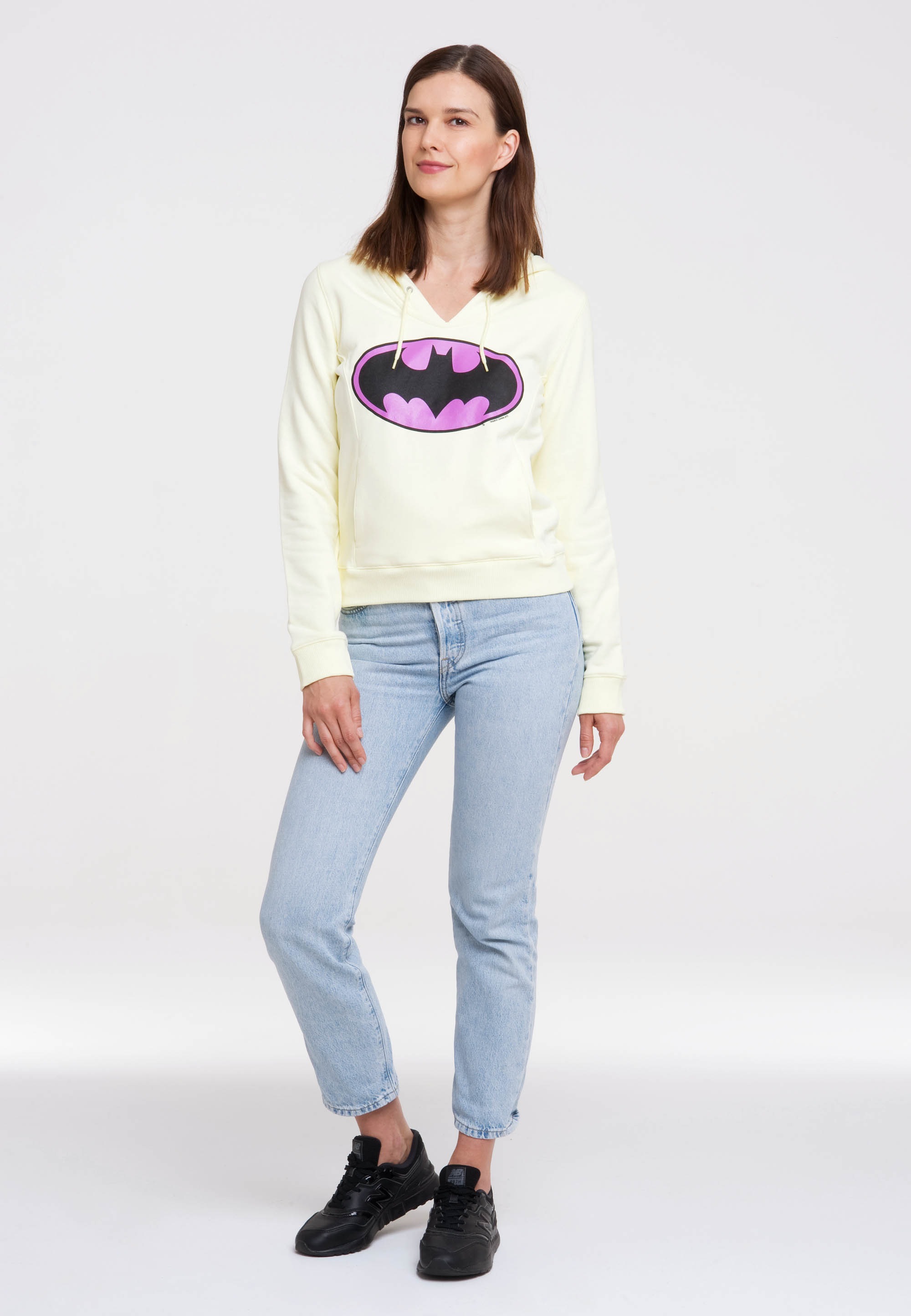 LOGOSHIRT Kapuzensweatshirt »Batman-Logo«, mit lizenziertem Print