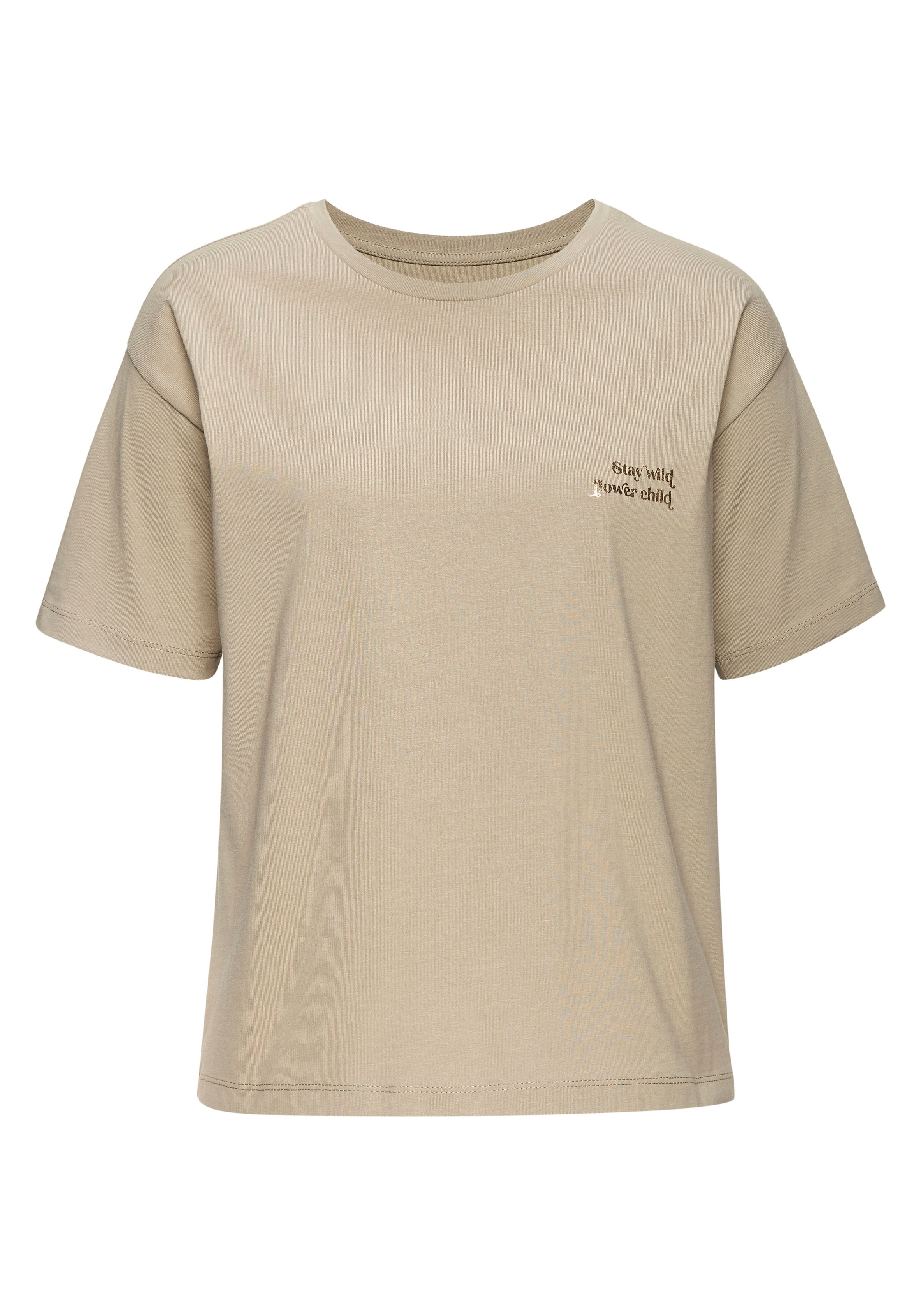LASCANA T-Shirt, mit tollen Foilprint günstig online kaufen