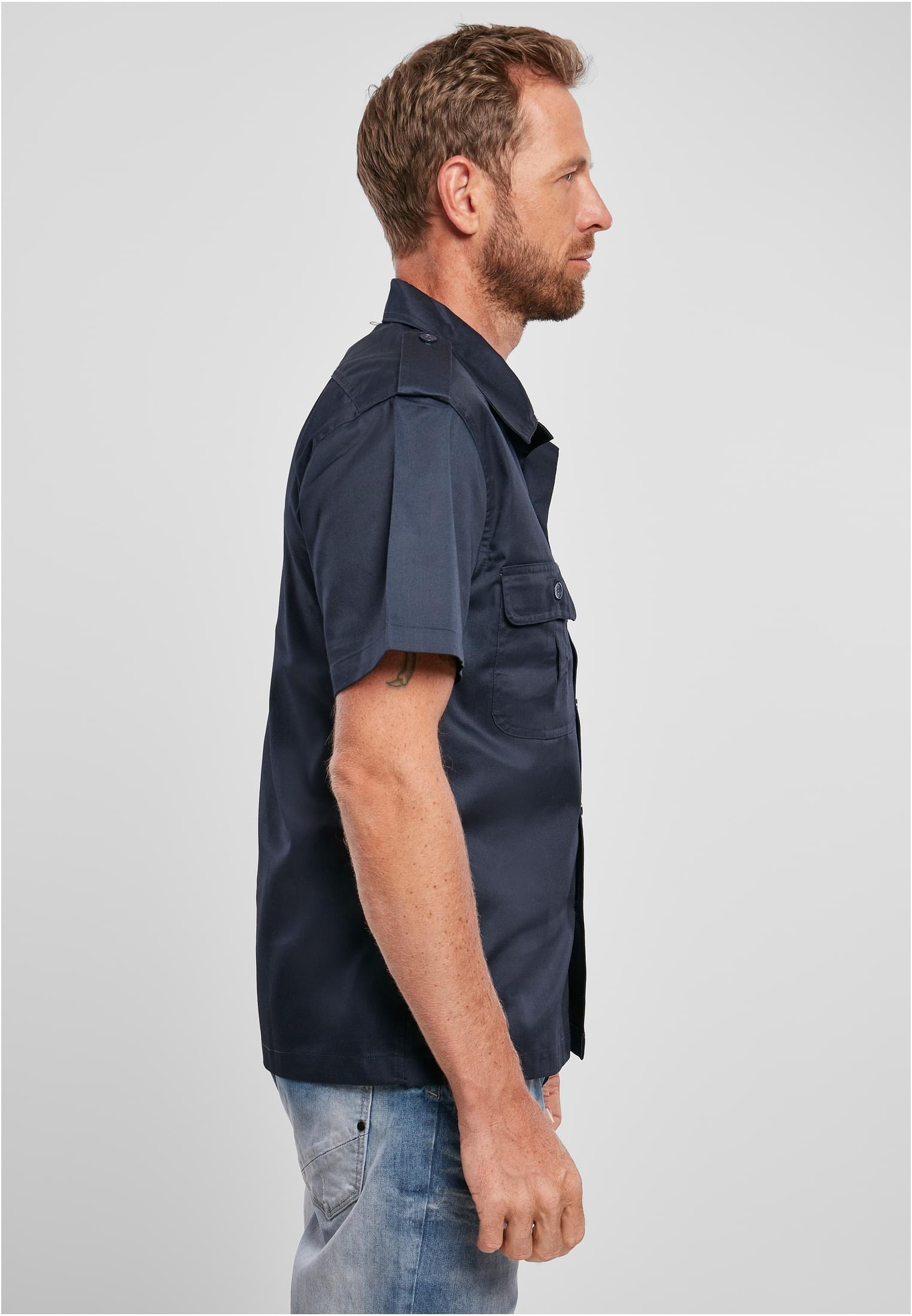 Brandit Langarmhemd »Brandit Herren Short Sleeves US Shirt«, (1 tlg.)