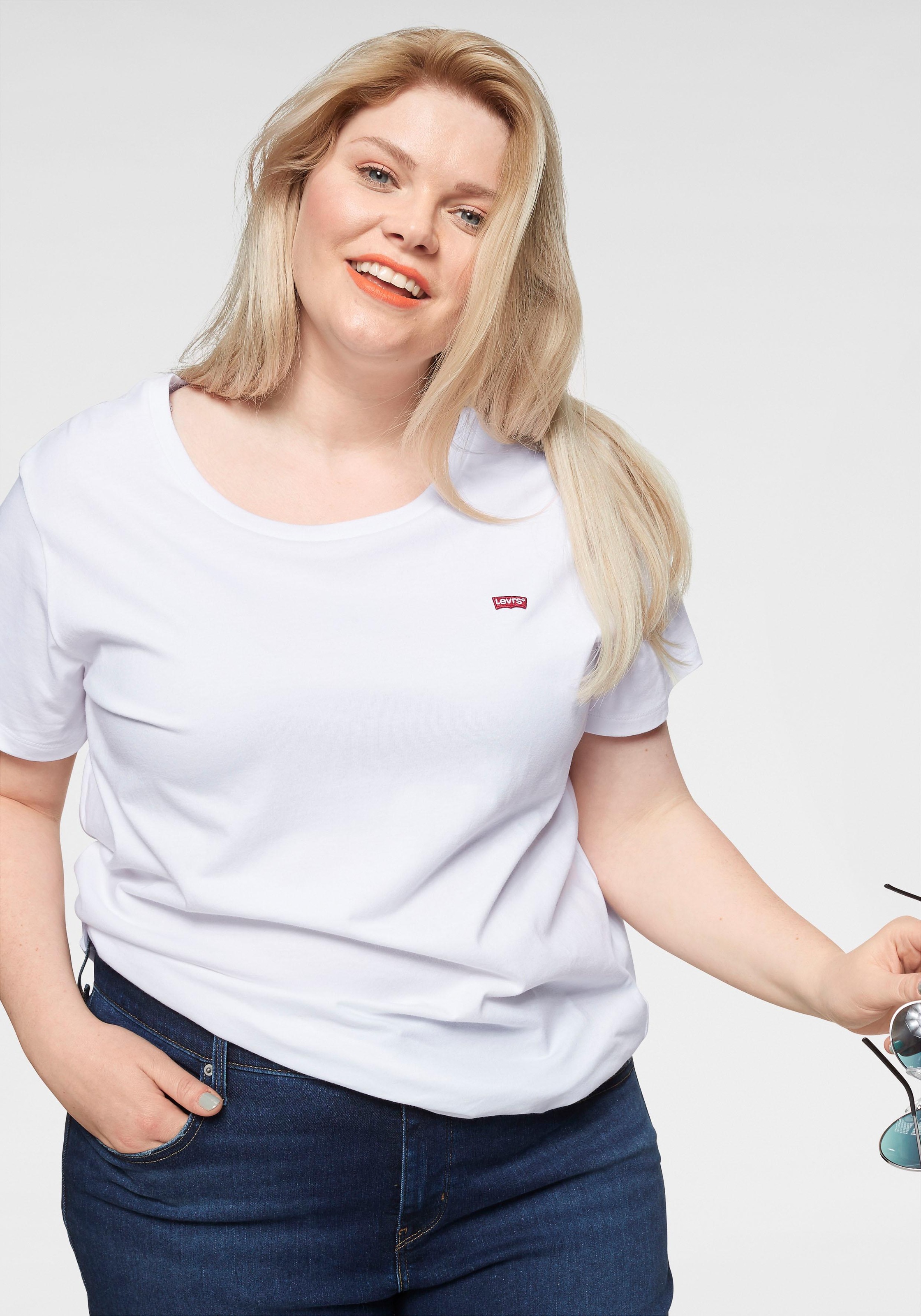 Levis Plus "THE PERFECT TEE" Figur umspielend günstig online kaufen