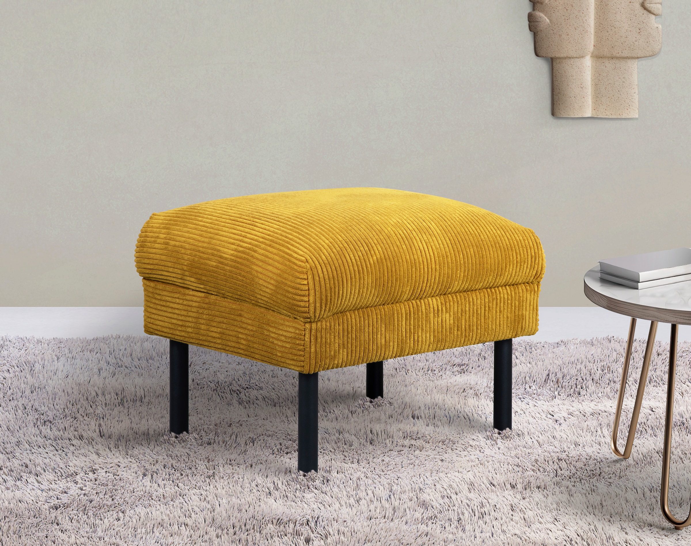 Home affaire Hocker "Lillibeth Polsterhocker, Sitzhocker, Maße B/T/H: 64/50 günstig online kaufen