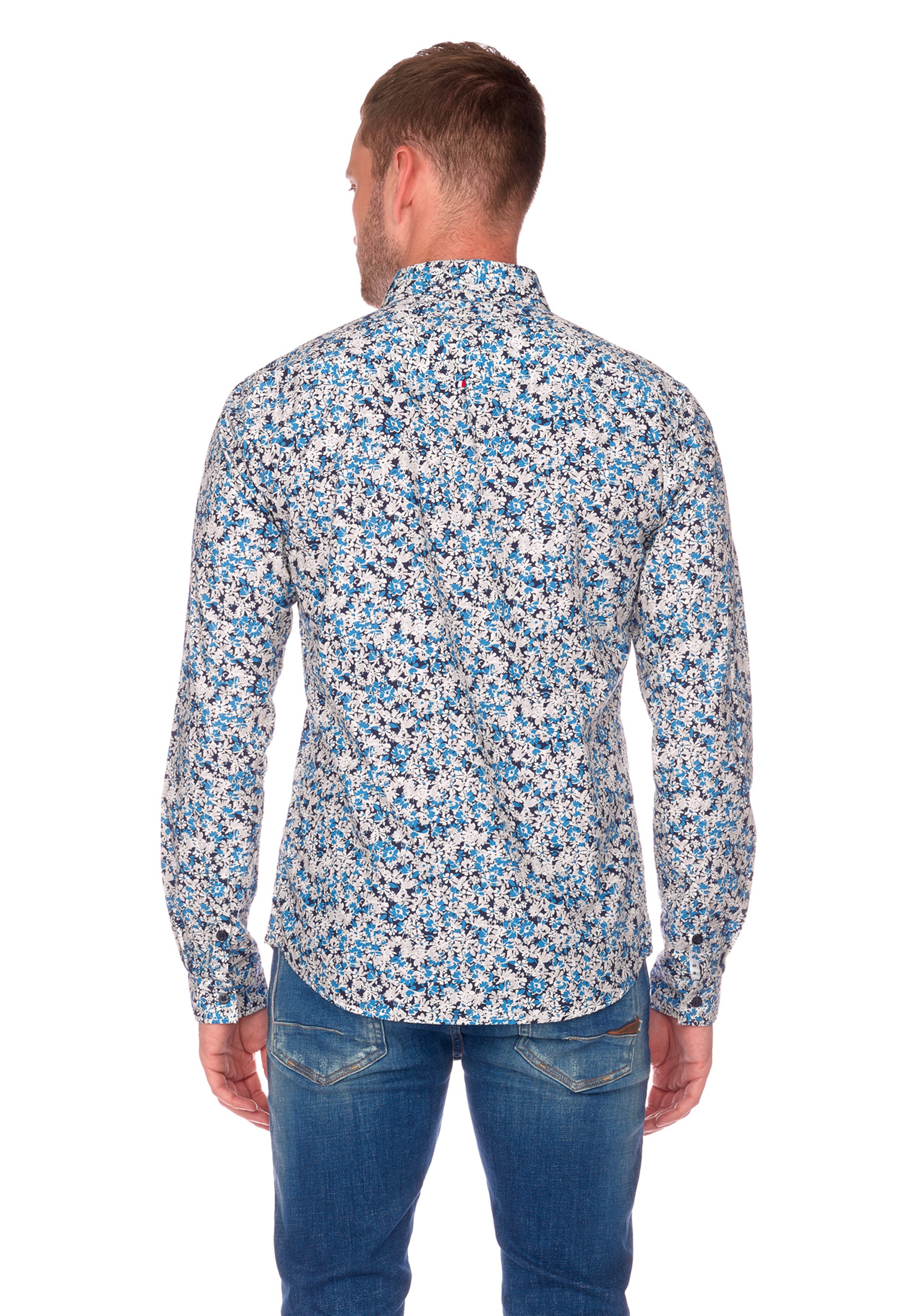 Le Temps Des Cerises Langarmhemd »ARIAS«, mit stylischem Blumenmuster