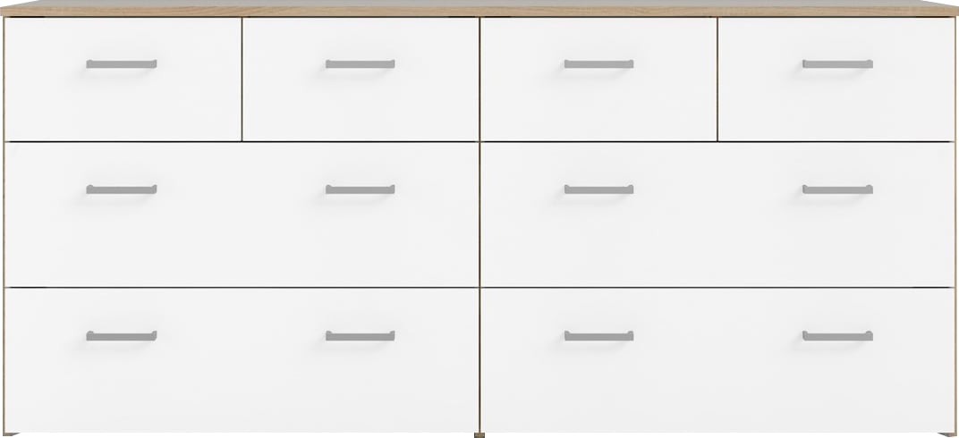 INOSIGN Kommode »Space Aufbewahrung, Schubladenschrank, Stauraum«, 8 Schubladen, viel Stauruam, Breite 147 cm, Höhe 66,7 cm