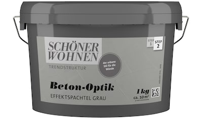 SCHÖNER WOHNEN-Kollektion Spachtelmasse »Betonoptik Effektspachtel«, 1 kg, grau,... kaufen