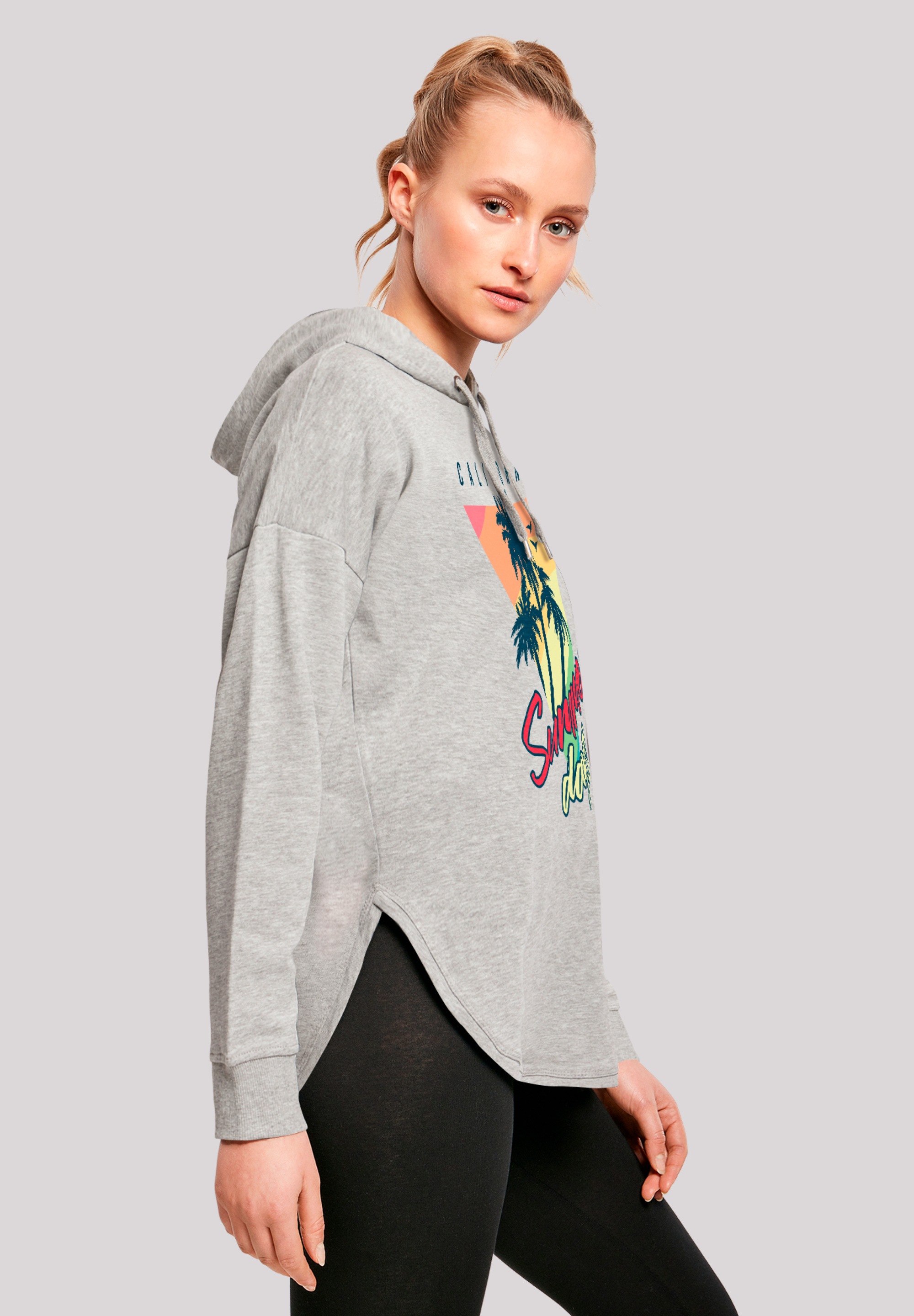 F4NT4STIC Kapuzenpullover »California Palmen Retro«, Premium Qualität