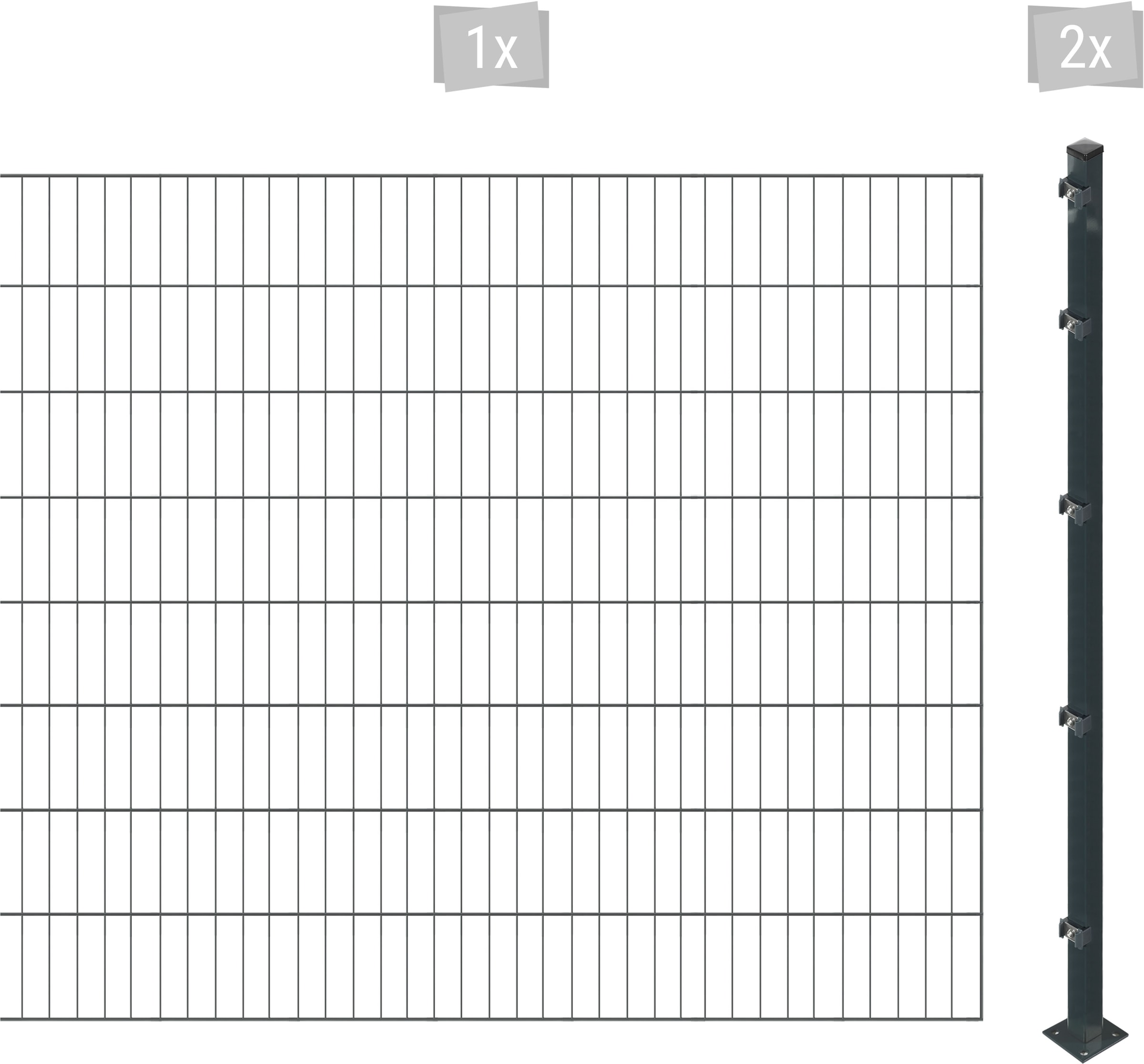 Arvotec Einstabmattenzaun "ESSENTIAL 160 zum Einbetonieren", Zaunhöhe 160 cm, Zaunlänge 2 - 60 m