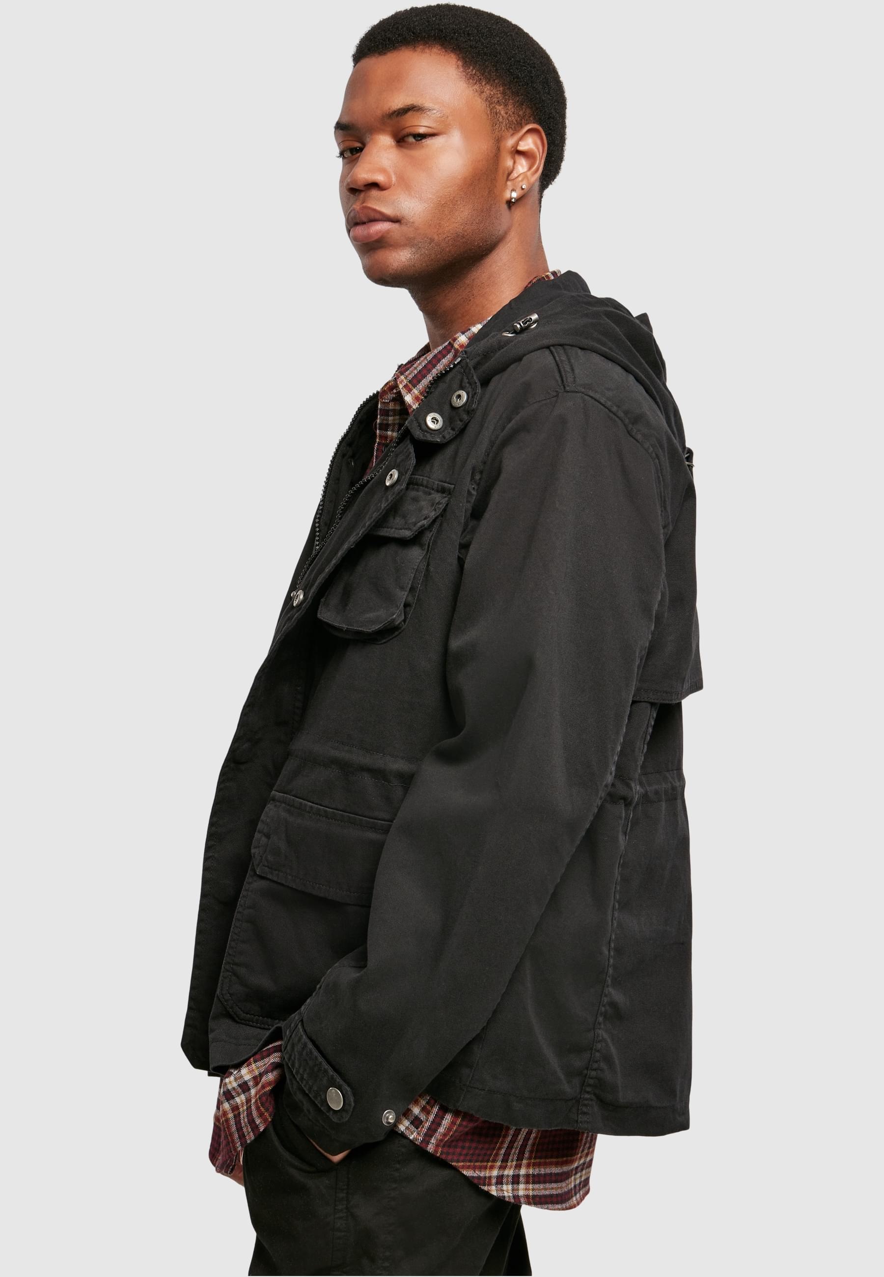 URBAN CLASSICS Allwetterjacke »Urban Classics Herren Cotton Field Jacket«, (1 St.), mit Kapuze