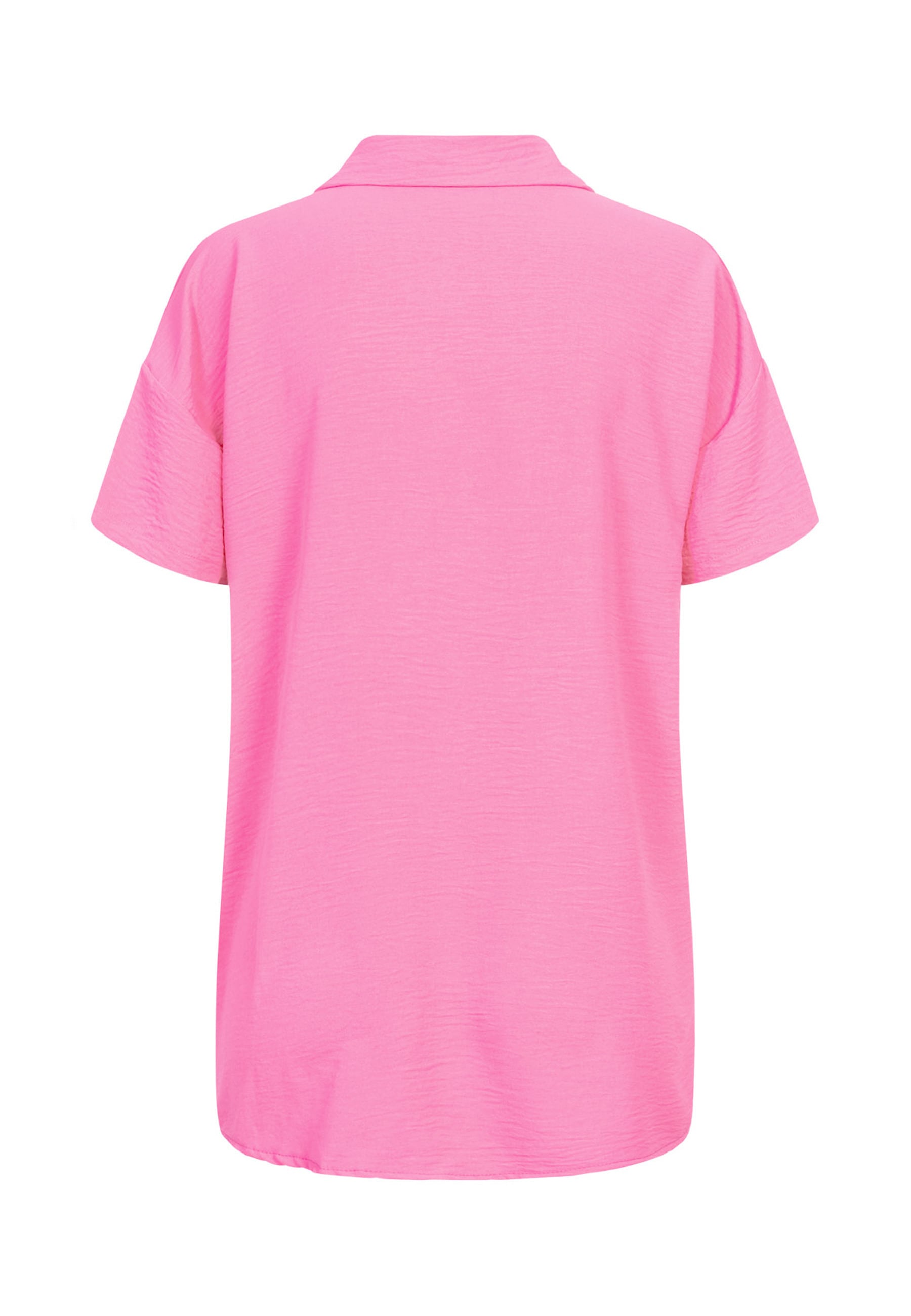 CLOUD 5IVE Kurzarmshirt »CLOUD 5IVE Musselin Kurzarm Hemd mit Knopfleiste und Brusttasche«