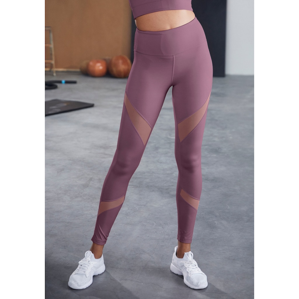 LASCANA ACTIVE Funktionsleggings »-Sport Leggings«, mit kleiner Raffung, Loungewear